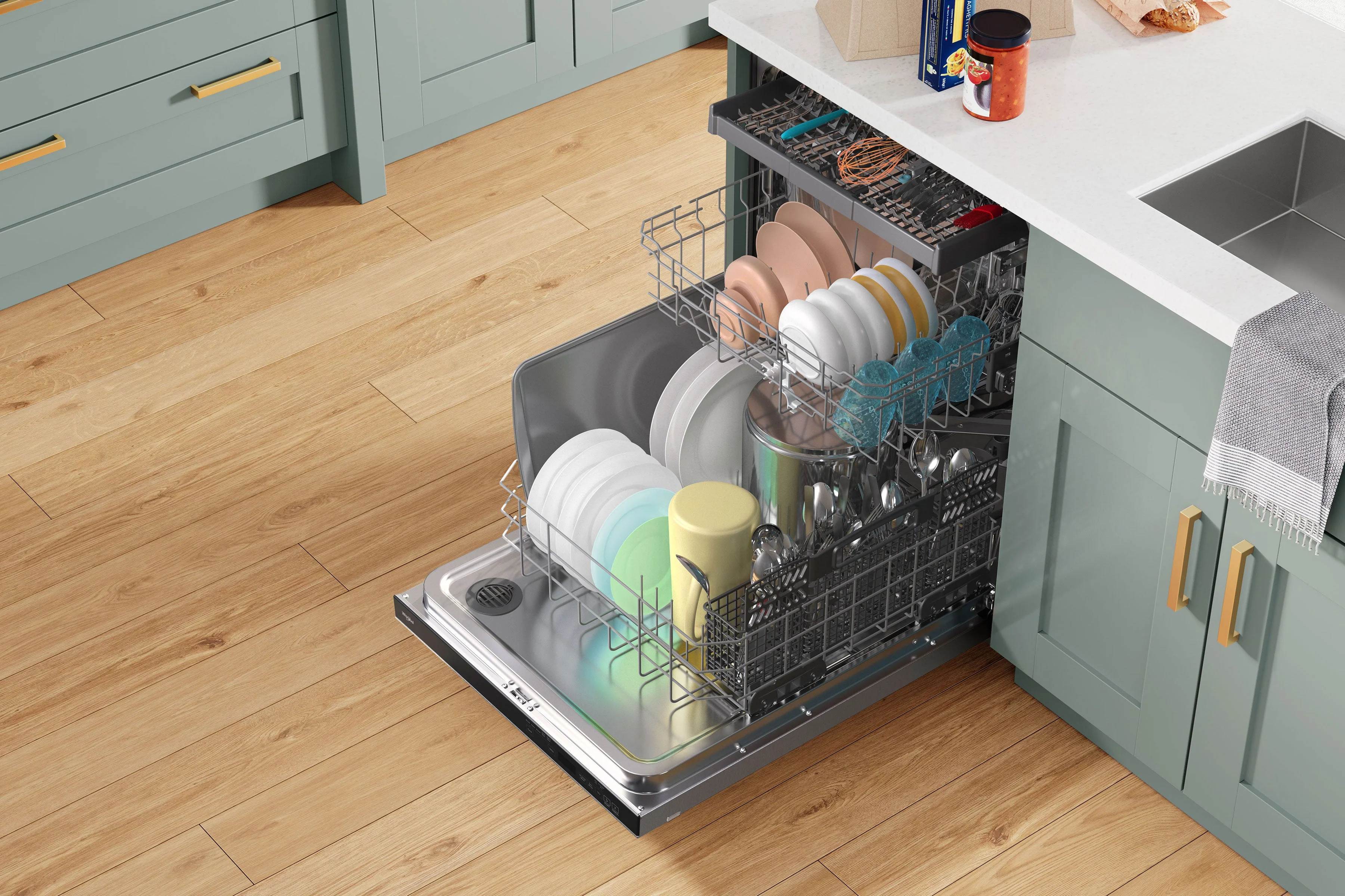 Whirlpool 24" Fingerprint Resistant Stainless Stee Dishwasher with 3rd Rack (47 dBA) - WDTA50SAKZ - Image 7