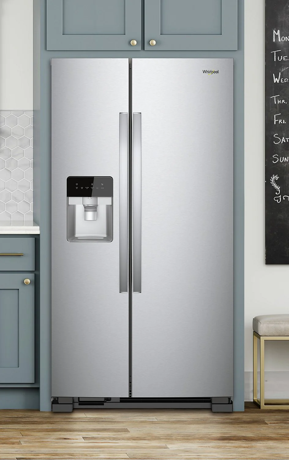 Whirlpool 25 Cu. Ft. Side-by-Side Refrigerator - WRS335SDHM - Image 2
