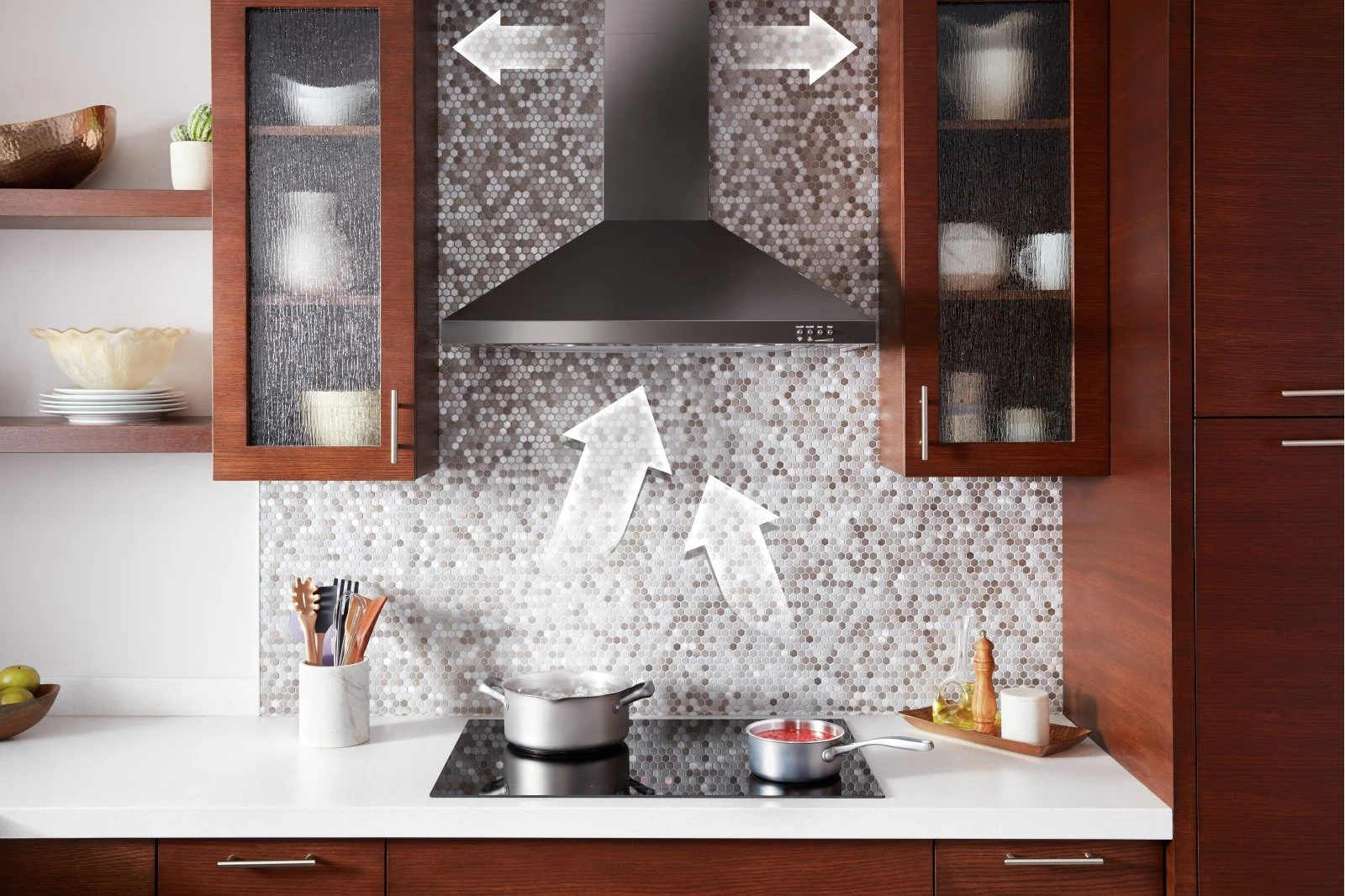 Whirlpool 36" Contemporary Wall Mount Range Hood - WVW53UC6HV - Image 4