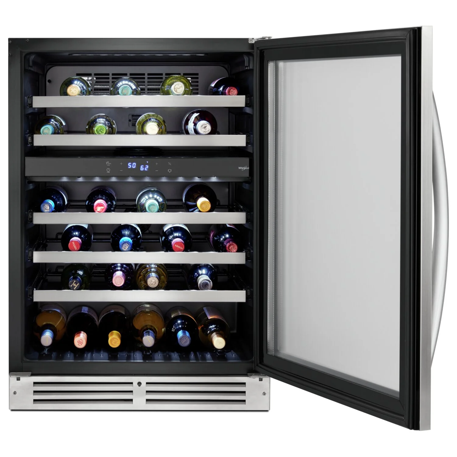 Whirlpool 46-Bottle Under-Counter Wine Cooler - WUW55X24HS - Image 2