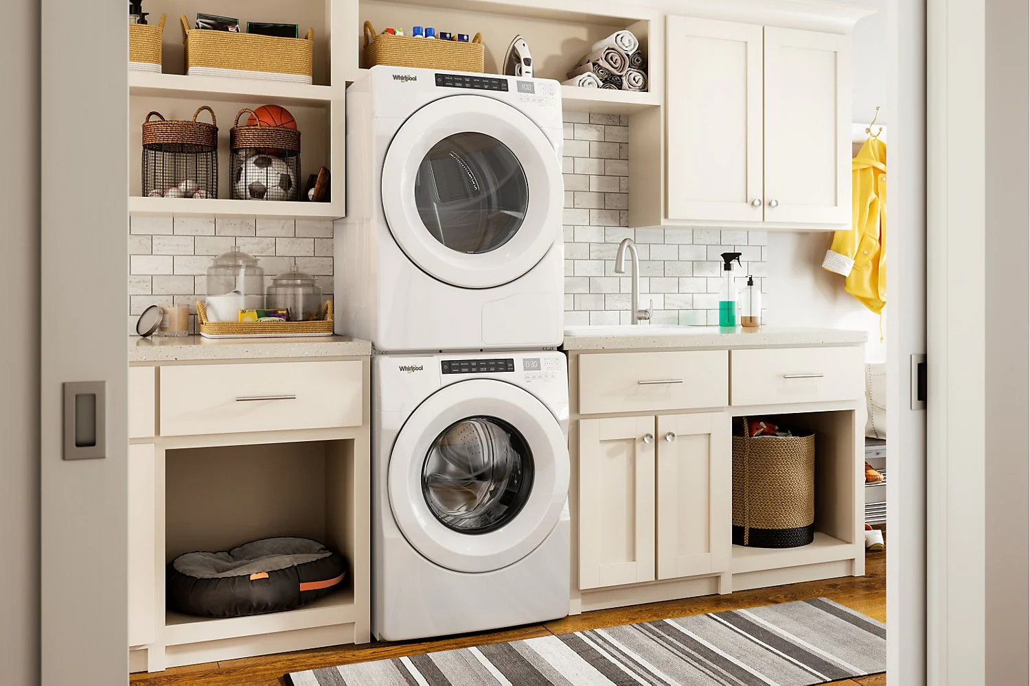 Whirlpool 5.0 Cu. Ft. Front-Load Washer and 7.4 Cu. Ft. Electric Dryer - White - Image 5