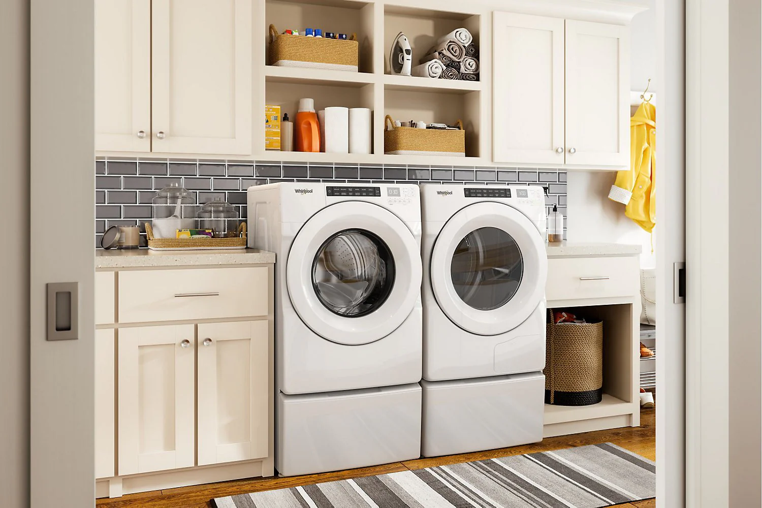 Whirlpool 5.0 Cu. Ft. Front-Load Washer and 7.4 Cu. Ft. Electric Front-Load Dryer - White - Image 5