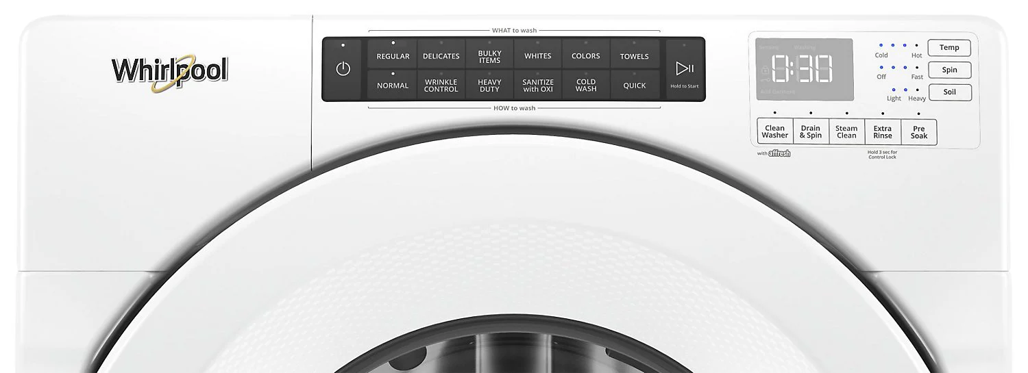 Whirlpool 5.0 Cu. Ft. Front-Load Washer and 7.4 Cu. Ft. Electric Front-Load Dryer - White - Image 6