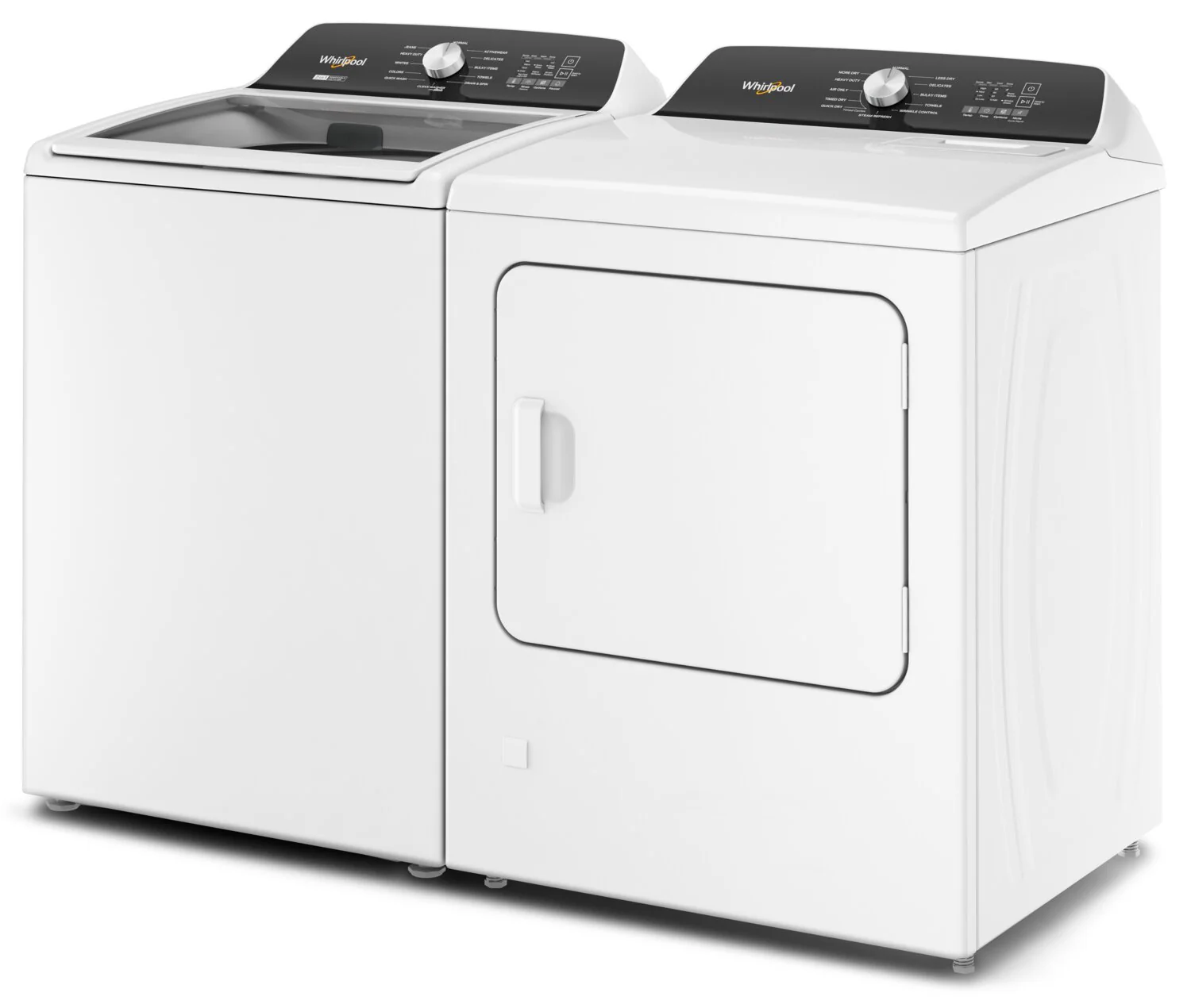 Whirlpool 5.4 - 5.5 Cu. Ft. Top-Load Washer and 7 Cu. Ft. Electric Dryer with Steam - Image 3
