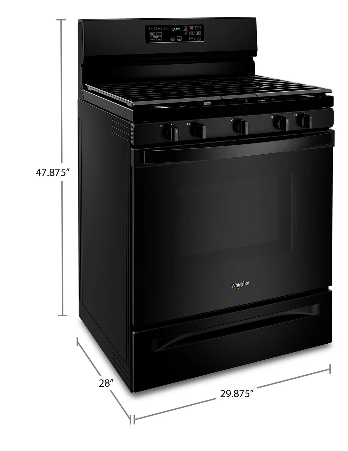 Whirlpool 5 Cu. Ft. Gas Range with 5-in-1 Air Fry Oven - WFG550S0LB - Image 10
