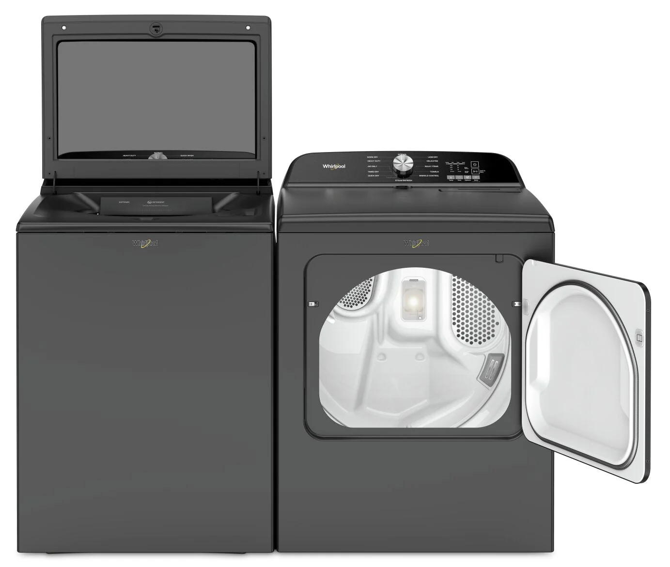 Whirlpool 6.1 Cu. Ft. Top-Load Washer with Removable Agitator and 7 Cu. Ft. Gas Dryer - WTW6157B/WGD6150B - Image 2