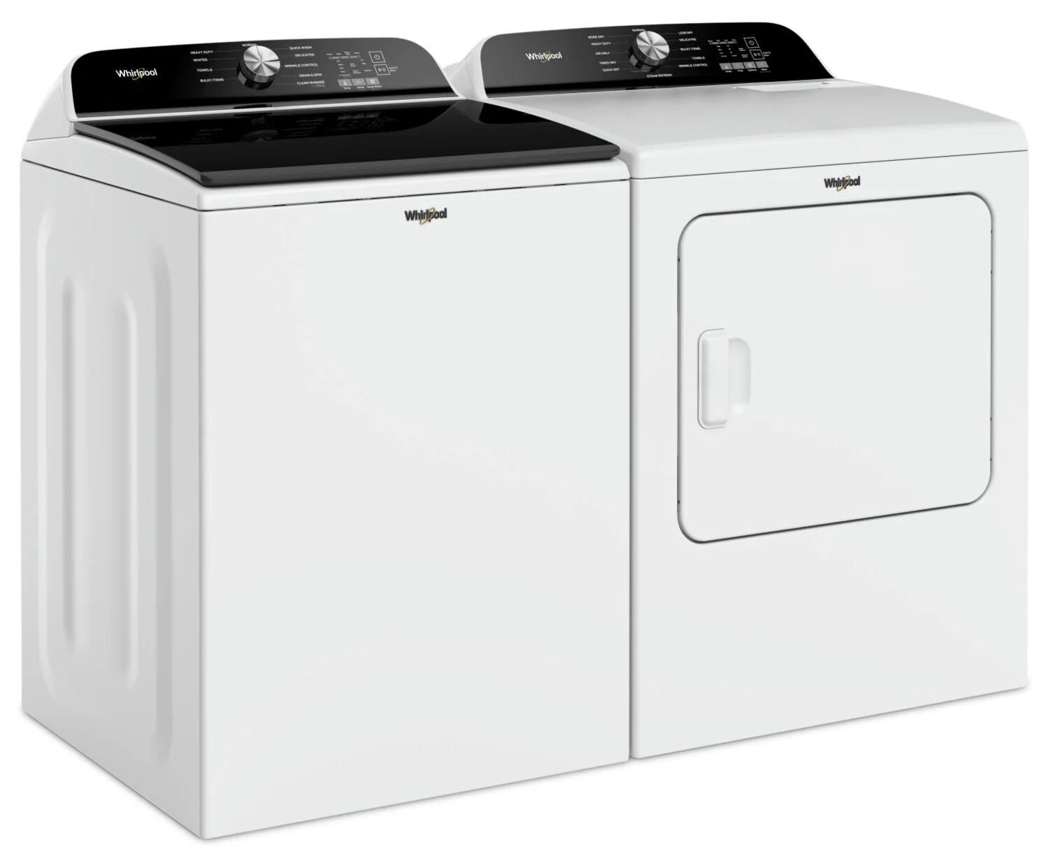 Whirlpool 6.1 Cu. Ft. Top-Load Washer with Removable Agitator and 7 Cu. Ft. Gas Dryer - WTW6157W/WGD6150W - Image 4