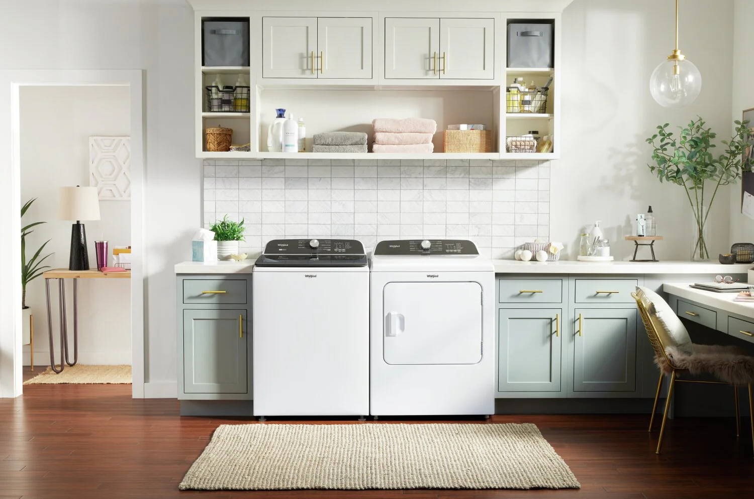 Whirlpool 6.1 Cu. Ft. Top-Load Washer with Removable Agitator and 7 Cu. Ft. Gas Dryer - WTW6157W/WGD6150W - Image 7