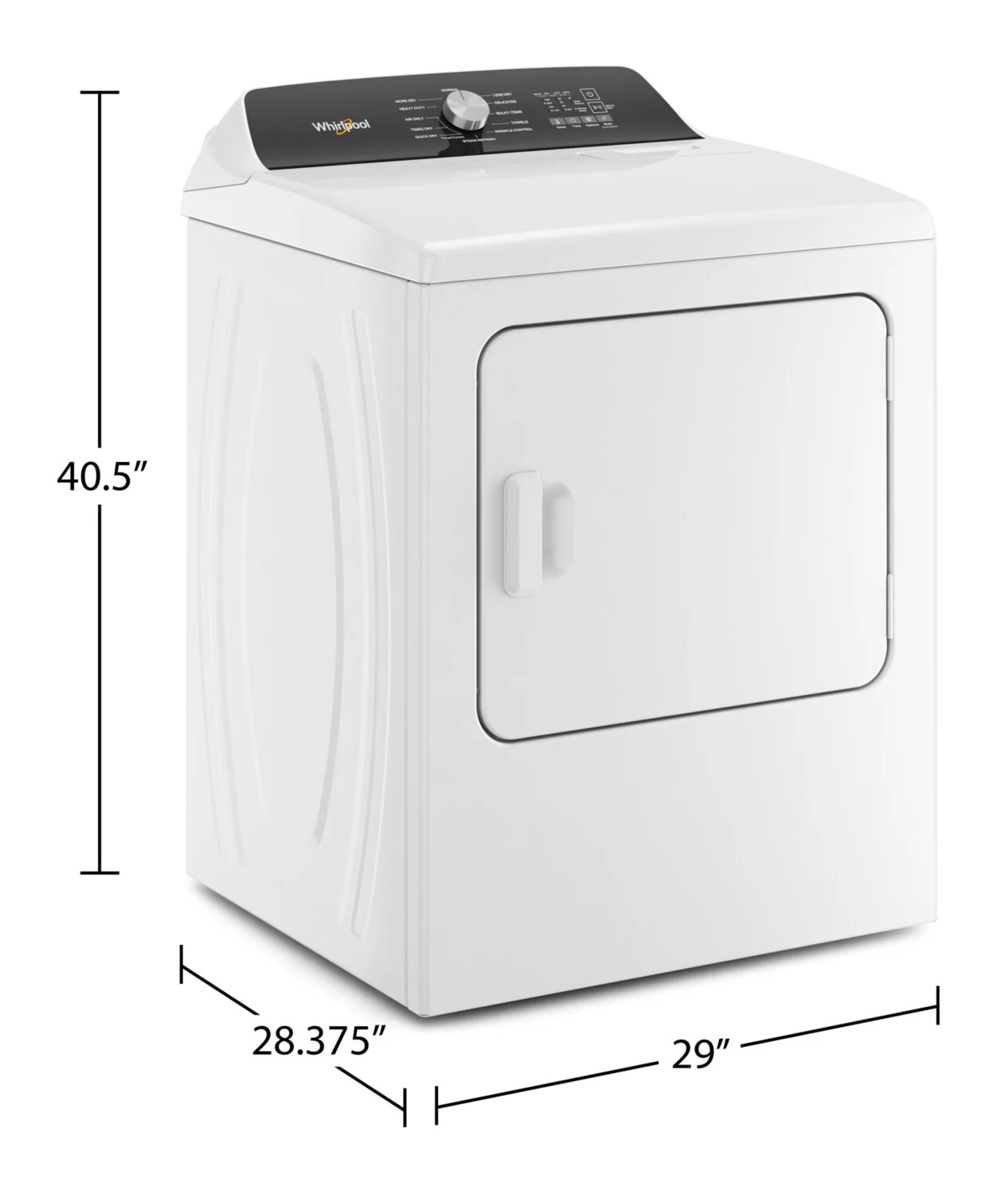 Whirlpool 7 Cu. Ft. Electric Dryer with Steam - YWED5050LW - Image 7