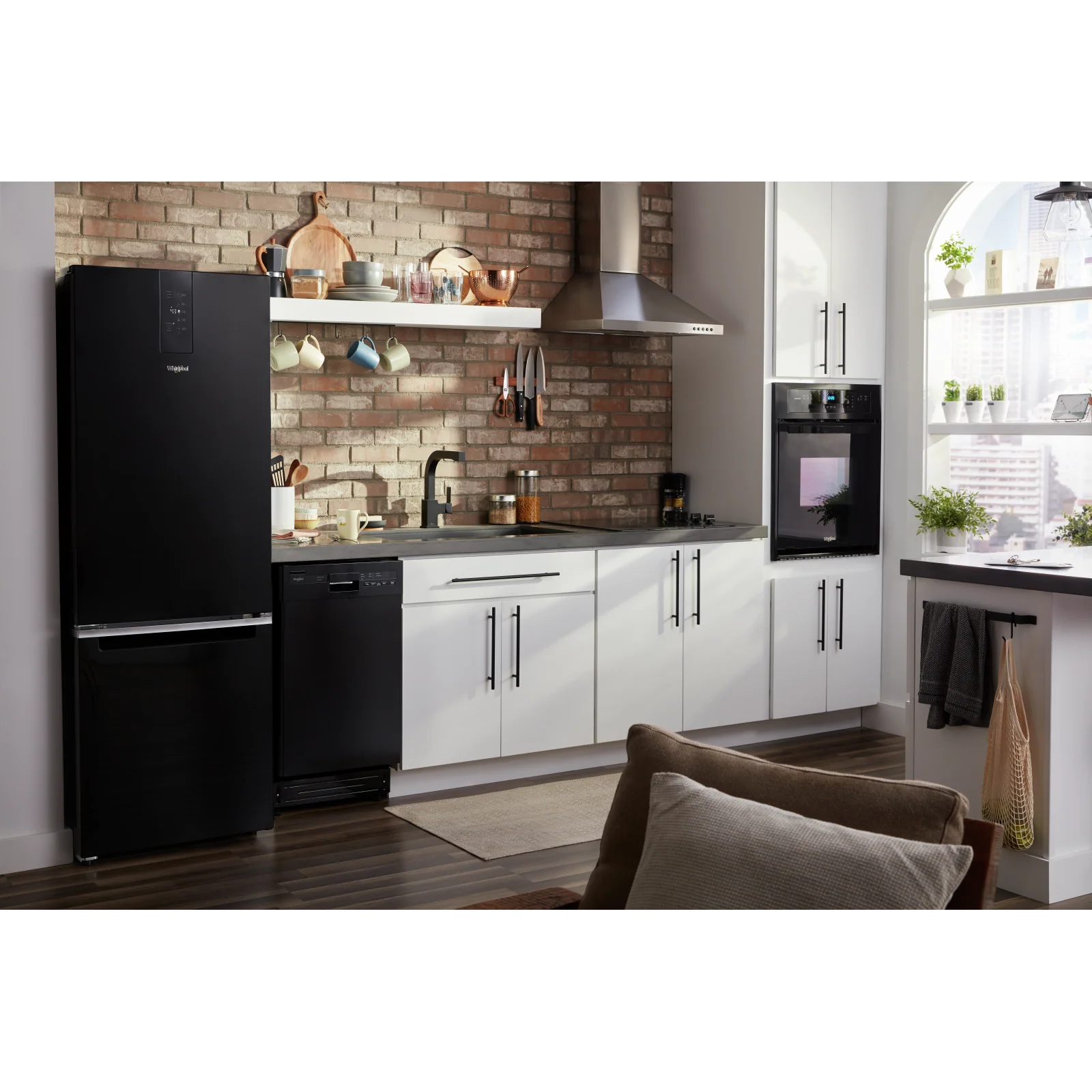 Whirlpool Black 24" Bottom Mount Refrigerator (12.9 Cu.Ft) - WRB533CZJB - Image 3