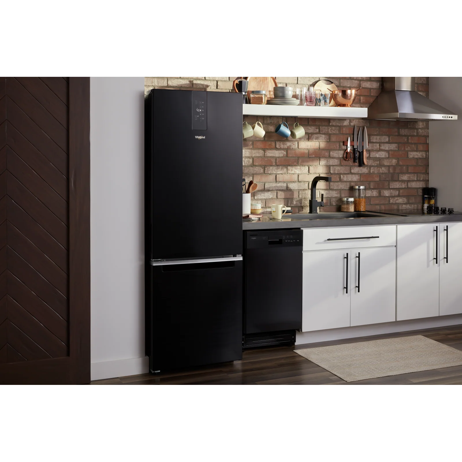 Whirlpool Black 24" Bottom Mount Refrigerator (12.9 Cu.Ft) - WRB533CZJB - Image 5
