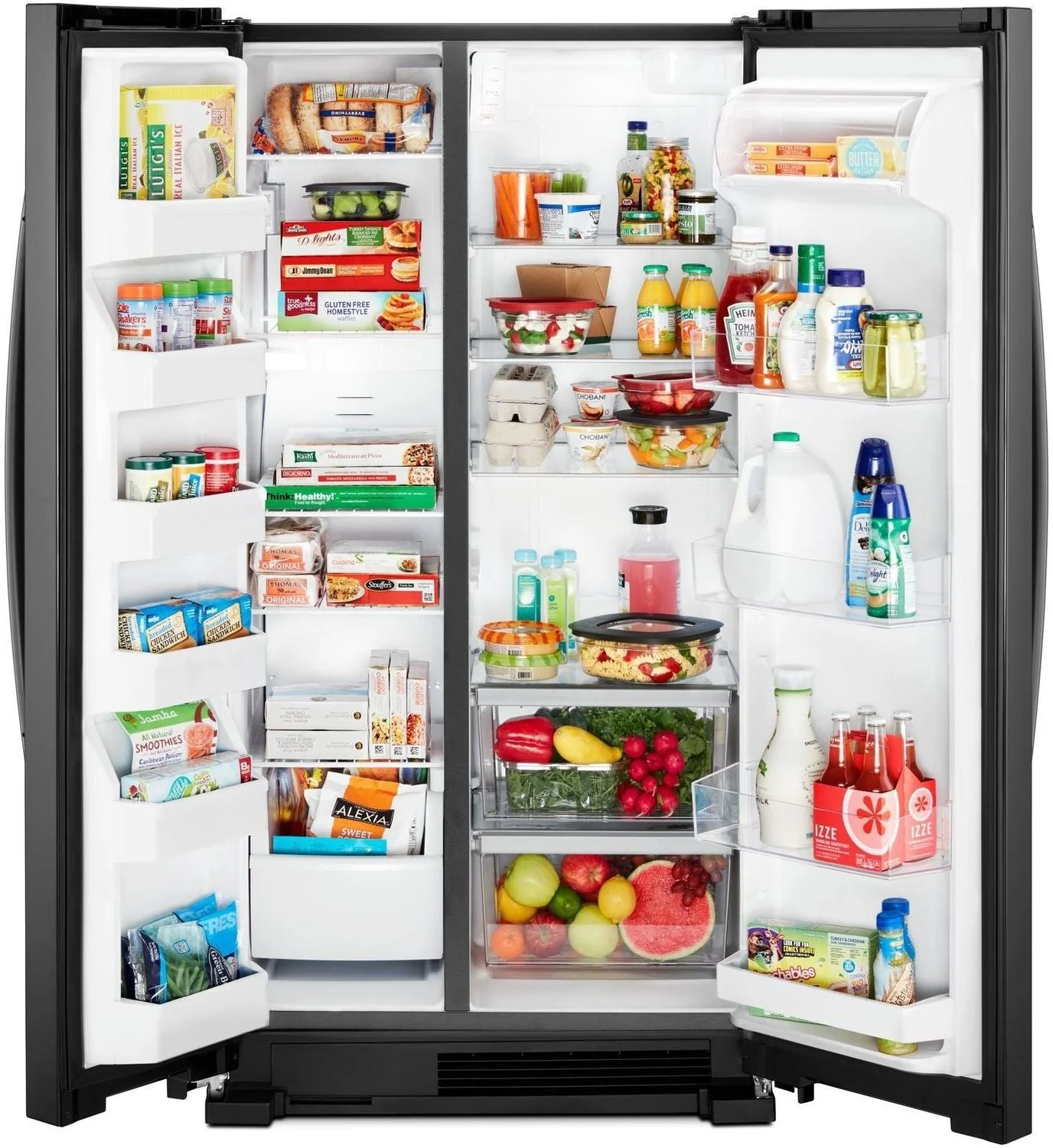 Whirlpool Black Side-by-Side Refrigerator (25 Cu. Ft.) - WRS315SNHB - Image 5