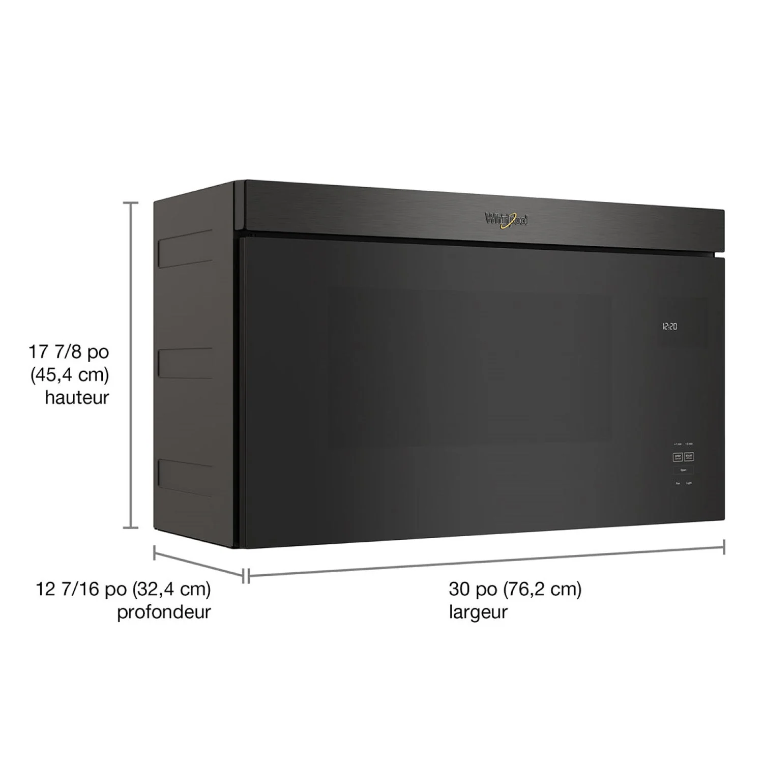 Whirlpool Black Stainless Over-the-Range Microwave (1.10 Cu Ft) - YWMMF5930PV - Image 2
