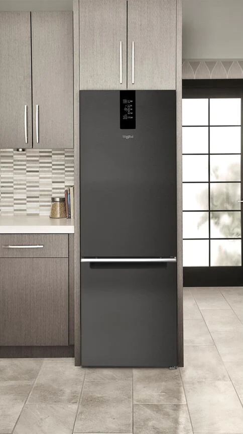 Whirlpool Black Stainless Steel Counter-Depth Bottom-Freezer Refrigerator (12.9 Cu.Ft.) - WRB543CMJV - Image 6