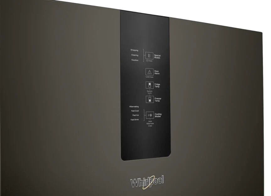 Whirlpool Black Stainless Steel Counter-Depth Bottom-Freezer Refrigerator (12.9 Cu.Ft.) - WRB543CMJV - Image 7