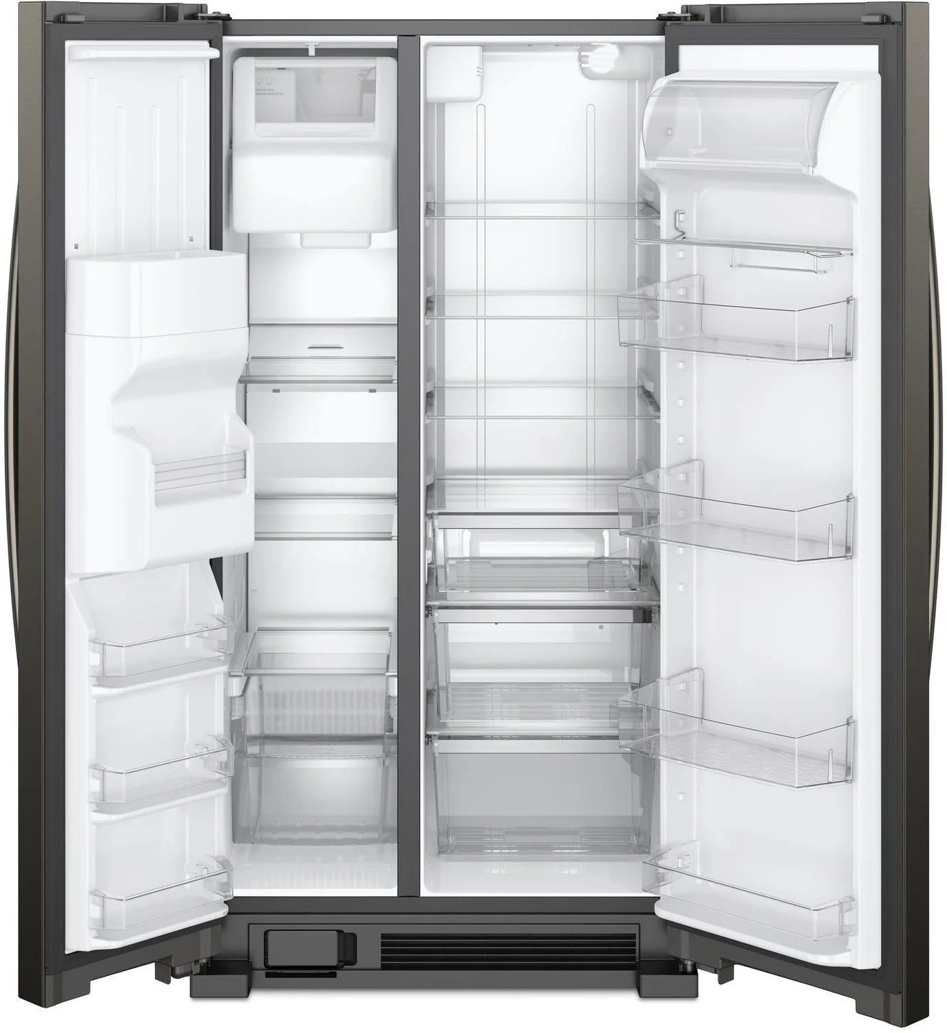Whirlpool Black Stainless Steel Side-by-Side Refrigerator (25 Cu. Ft.) - WRS325SDHV - Image 5