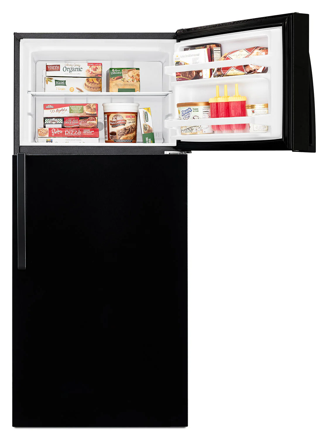 Whirlpool Black Top-Freezer Refrigerator (14.3 Cu. Ft.) - WRT314TFDB - Image 4