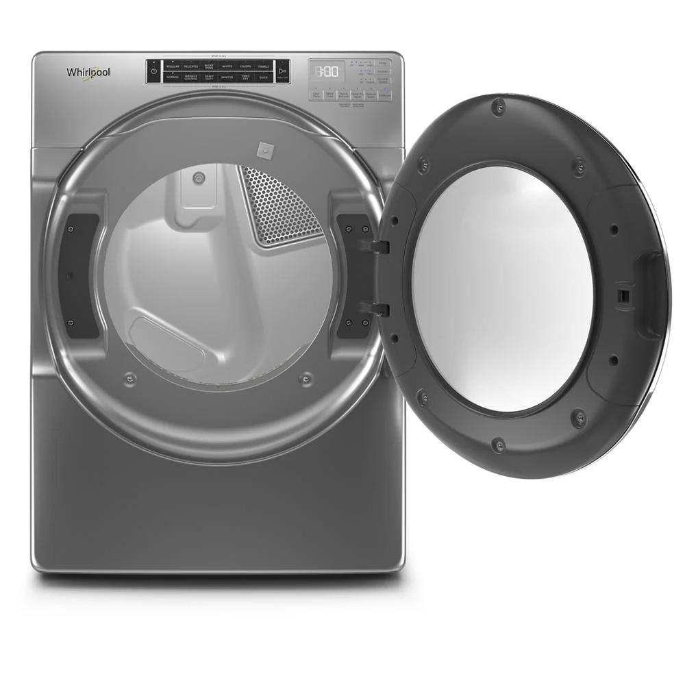 Whirlpool Chrome Shadow Front Load Gas Dryer with Steam (7.4 cu.ft.) - WGD8620HC - Image 2