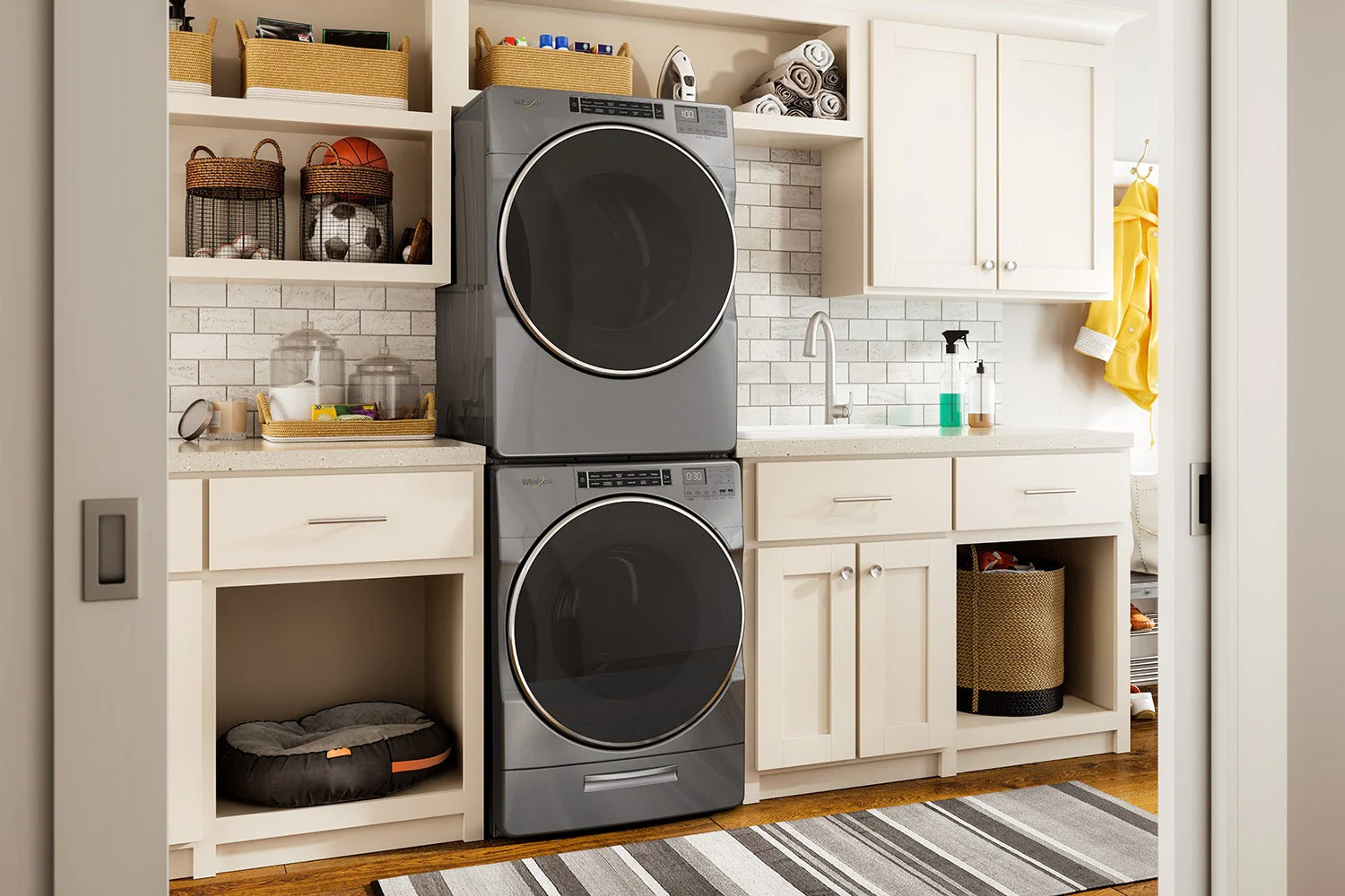 Whirlpool Chrome Shadow Front-Load Washer (5.8 cu. ft.) & Electric Dryer (7.4 cu. ft.) - WFW8620HC/YWED8620HC - Image 3