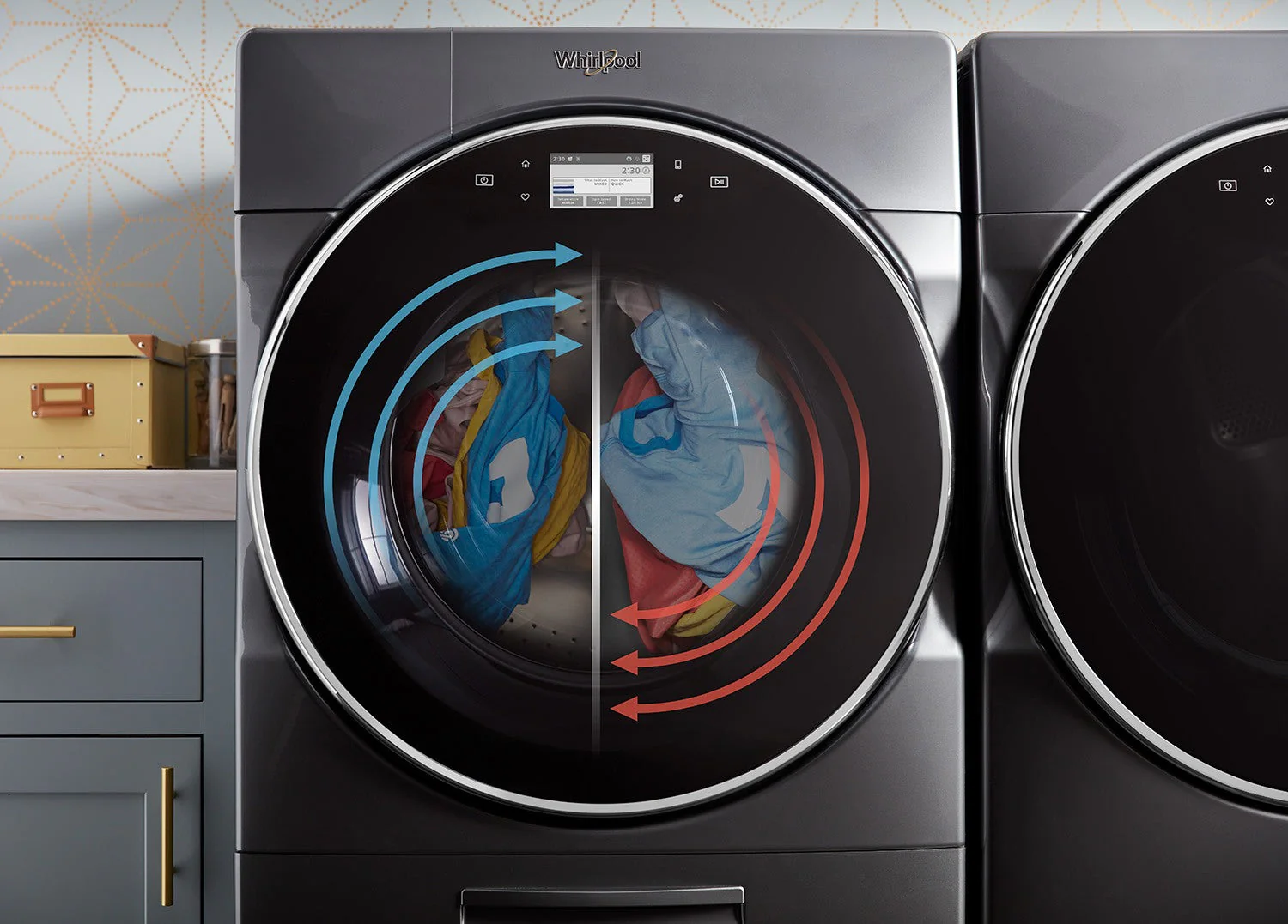 Whirlpool Chrome Shadow Front-Load Washer (5.8 cu. ft.) & Electric Dryer (7.4 cu. ft.) - WFW9620HC/YWED9620HC - Image 6