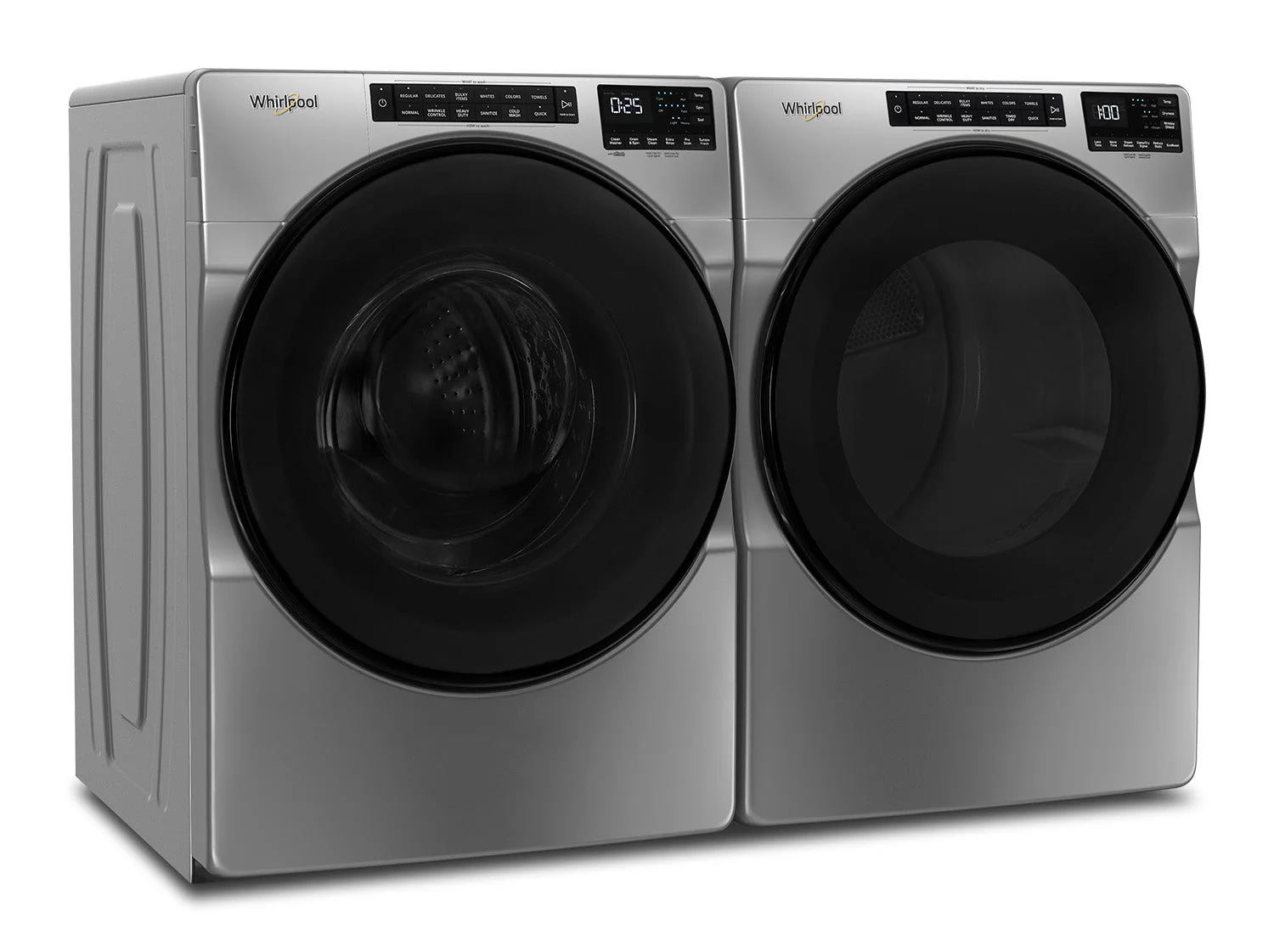 Whirlpool Chrome Shadow Front-Load Washer (5.8 cu. ft.) & Gas Dryer (7.4 cu. ft.) - WFW6605MC/WGD6605MC - Image 2