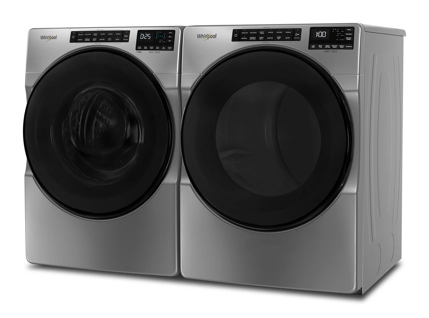 Whirlpool Chrome Shadow Front-Load Washer (5.8 cu. ft.) & Gas Dryer (7.4 cu. ft.) - WFW6605MC/WGD6605MC - Image 3
