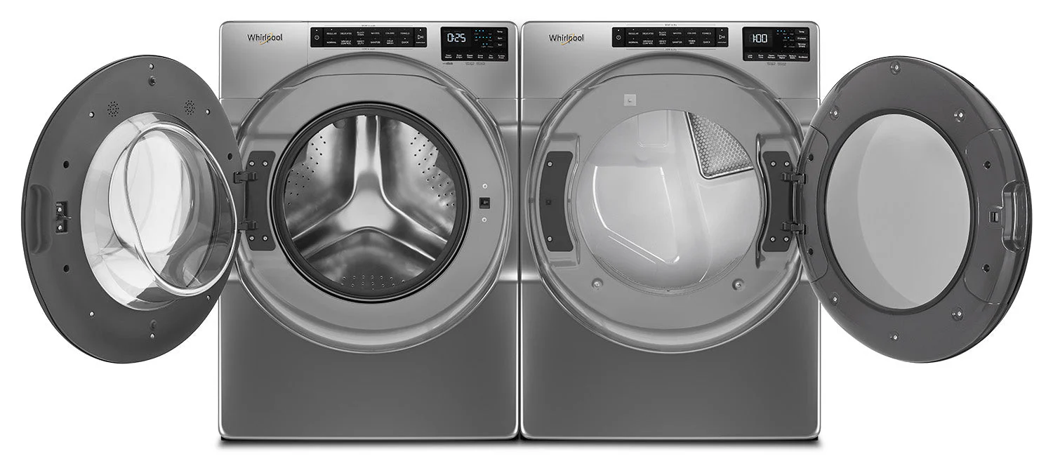 Whirlpool Chrome Shadow Front-Load Washer (5.8 cu. ft.) & Gas Dryer (7.4 cu. ft.) - WFW6605MC/WGD6605MC - Image 4