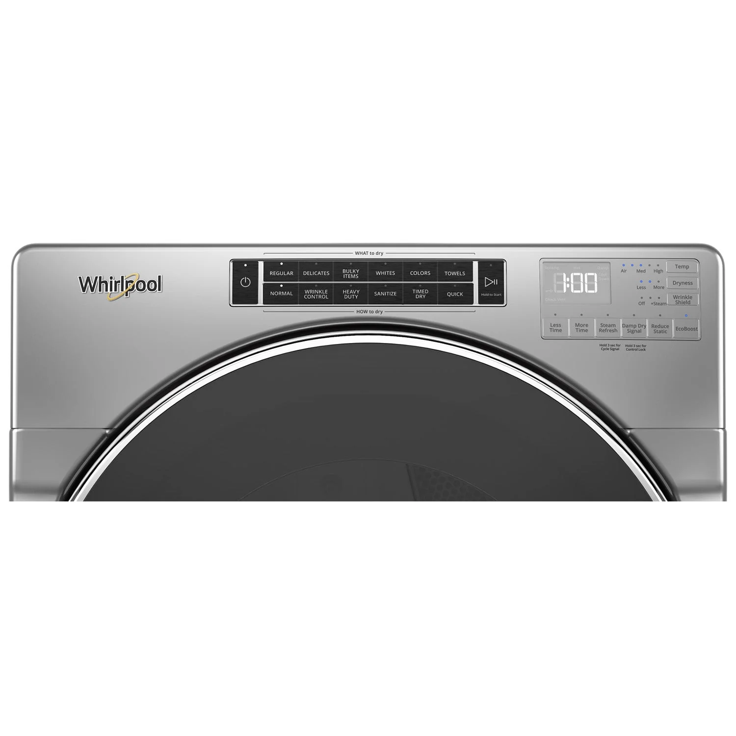 Whirlpool Chrome Shadow Front-Load Washer (5.8 cu. ft.) & Gas Dryer (7.4 cu. ft.) - WFW9620HC/WGD8620HC - Image 3