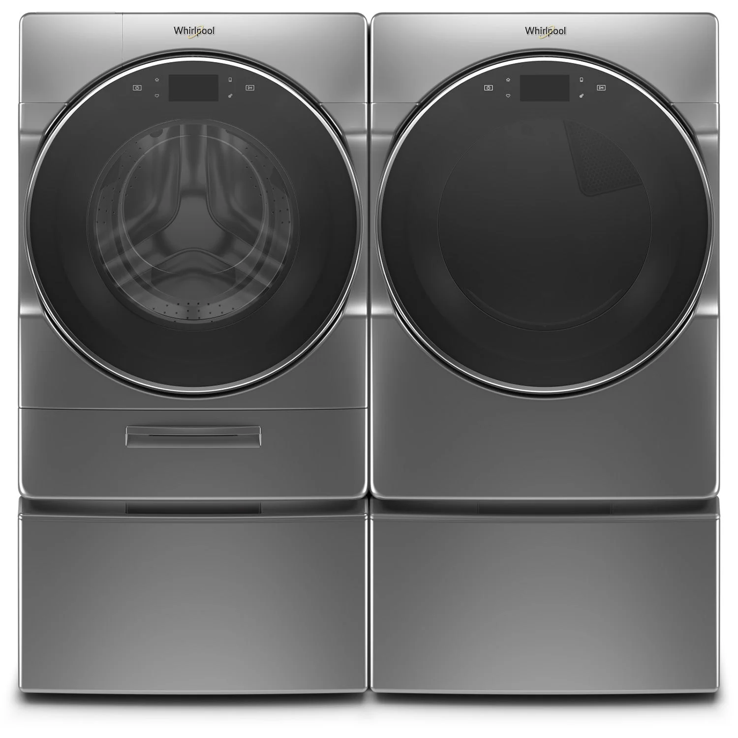 Whirlpool Chrome Shadow Front-Load Washer (5.8 cu. ft.) & Gas Dryer (7.4 cu. ft.) - WFW9620HC/WGD9620HC - Image 2