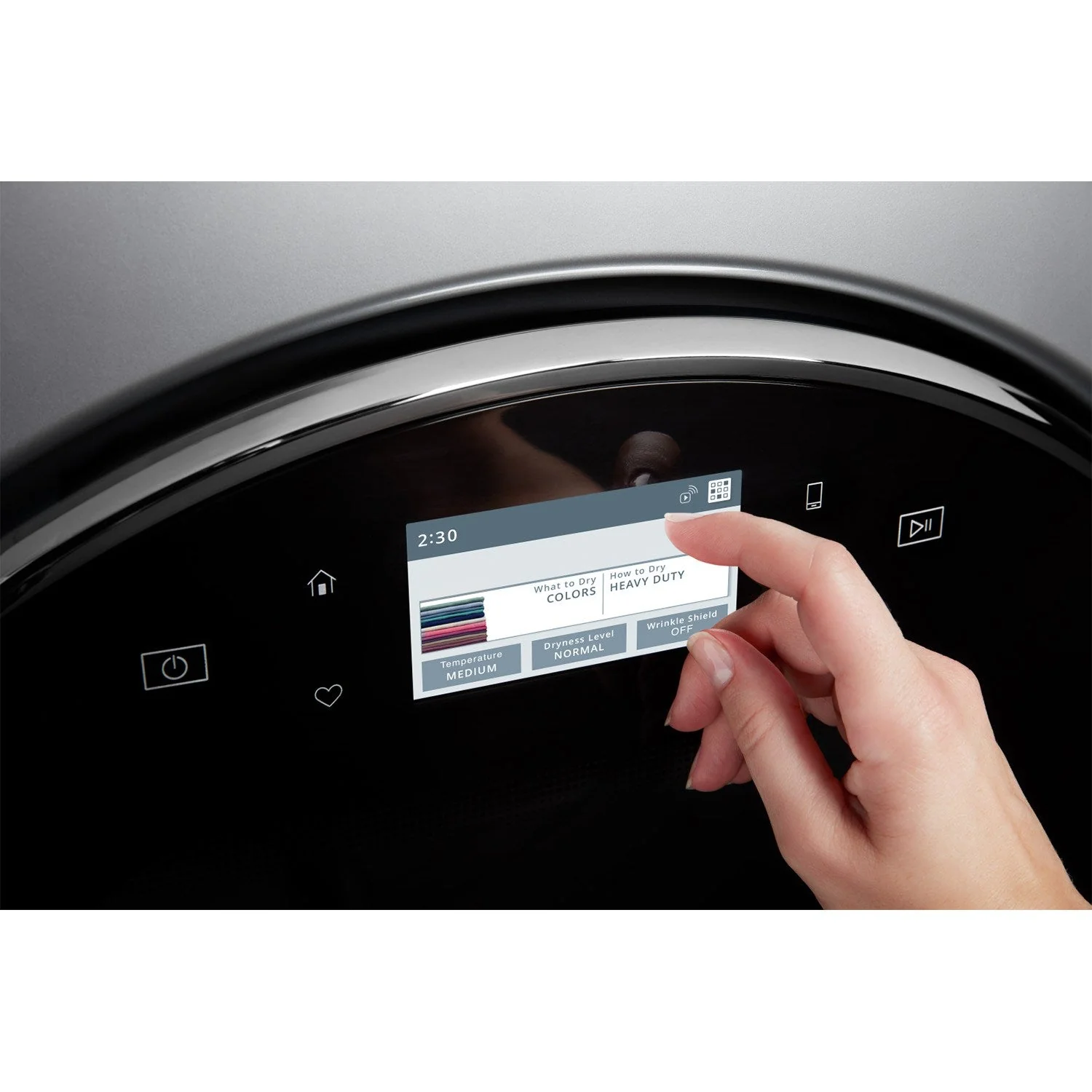 Whirlpool Chrome Shadow Front-Load Washer (5.8 cu. ft.) & Gas Dryer (7.4 cu. ft.) - WFW9620HC/WGD9620HC - Image 7