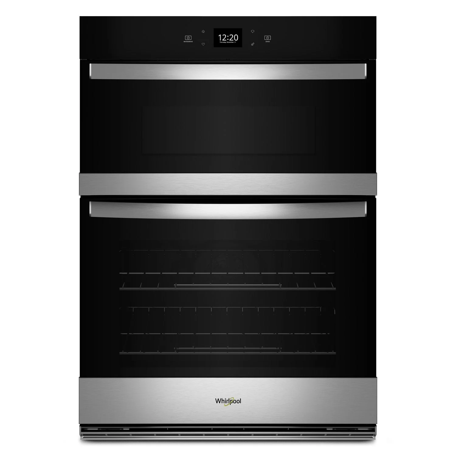 Whirlpool Fingerprint Resistant Stainless Steel Combo Wall Oven (5.70 Cu Ft) - WOEC5027LZ