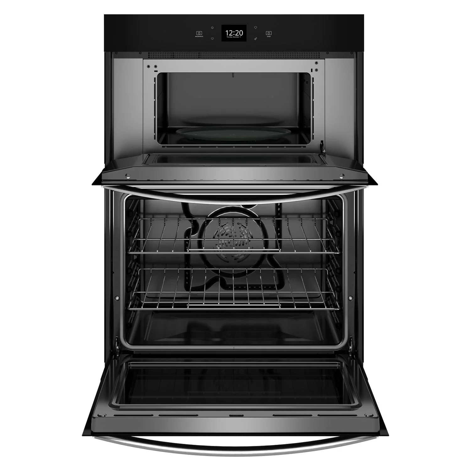 Whirlpool Fingerprint Resistant Stainless Steel Combo Wall Oven (5.70 Cu Ft) - WOEC5027LZ - Image 3