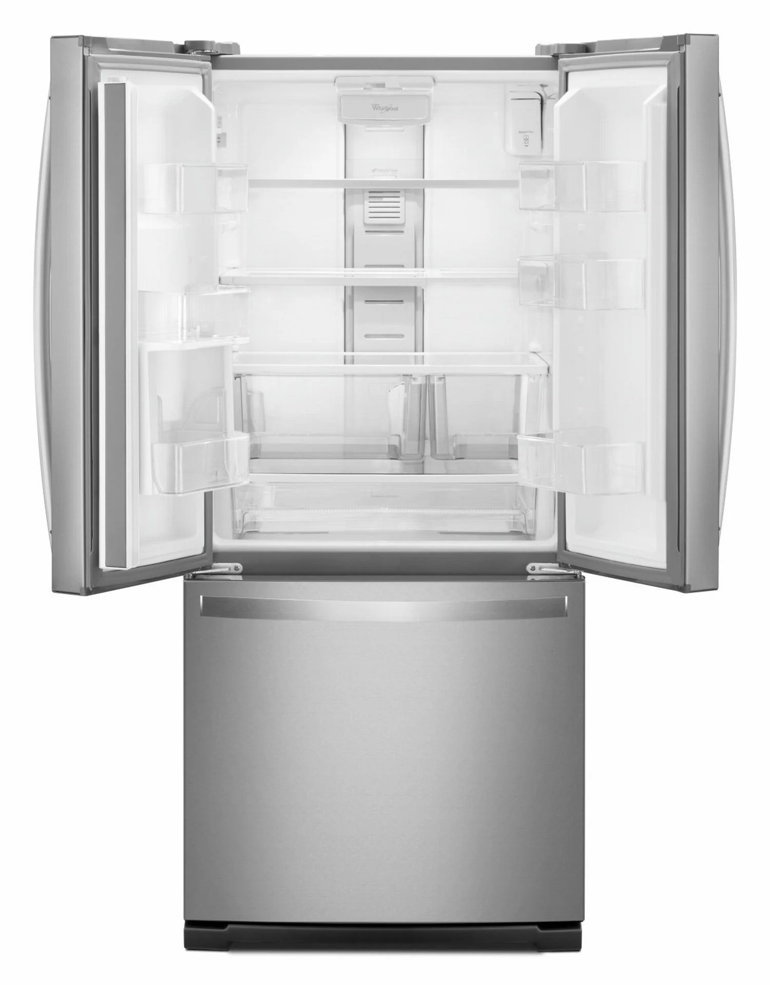 Whirlpool Fingerprint Resistant Stainless Steel Finish French Door Refrigerator (20 Cu. Ft.) - WRF560SEHZ - Image 2