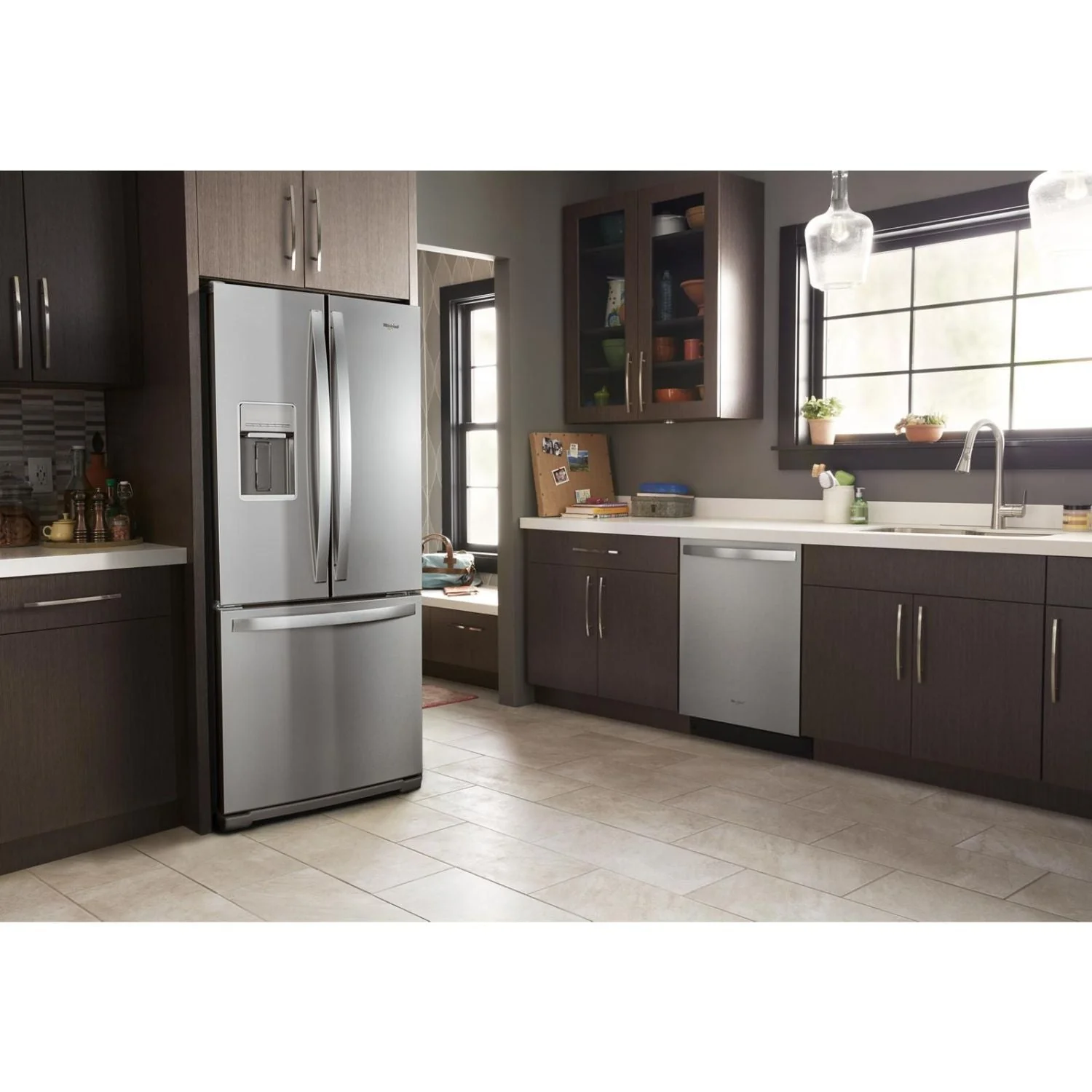 Whirlpool Fingerprint Resistant Stainless Steel Finish French Door Refrigerator (20 Cu. Ft.) - WRF560SEHZ - Image 5