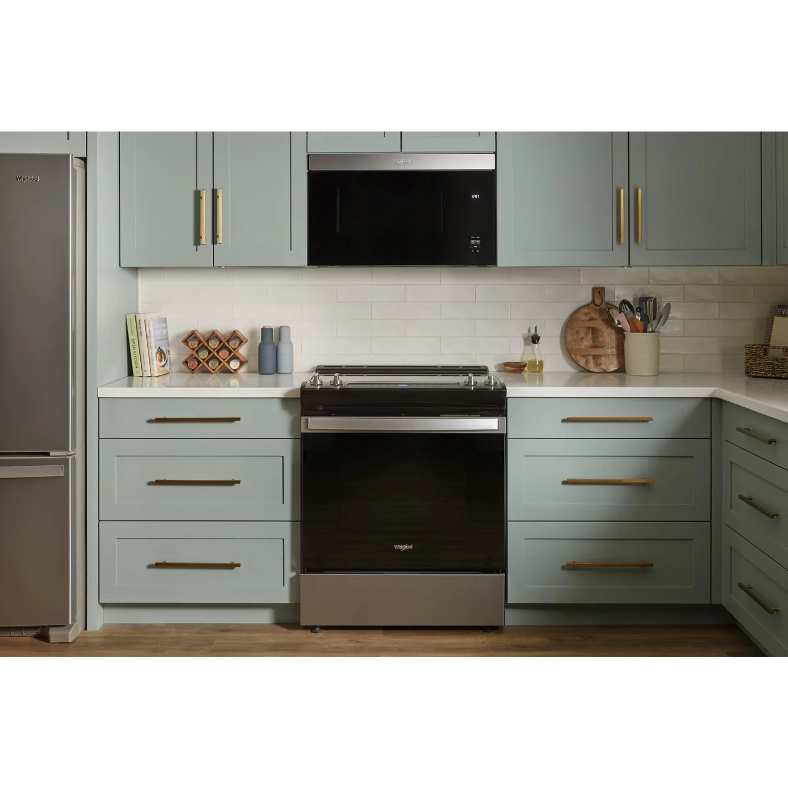 Whirlpool Fingerprint Resistant Stainless Steel Over-the-Range Microwave (1.10 Cu Ft) - YWMMF5930PZ - Image 5