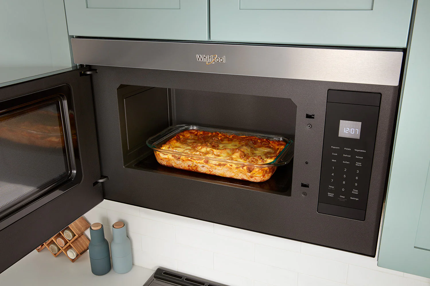 Whirlpool Fingerprint Resistant Stainless Steel Over-the-Range Microwave (1.10 Cu Ft) - YWMMF5930PZ - Image 7