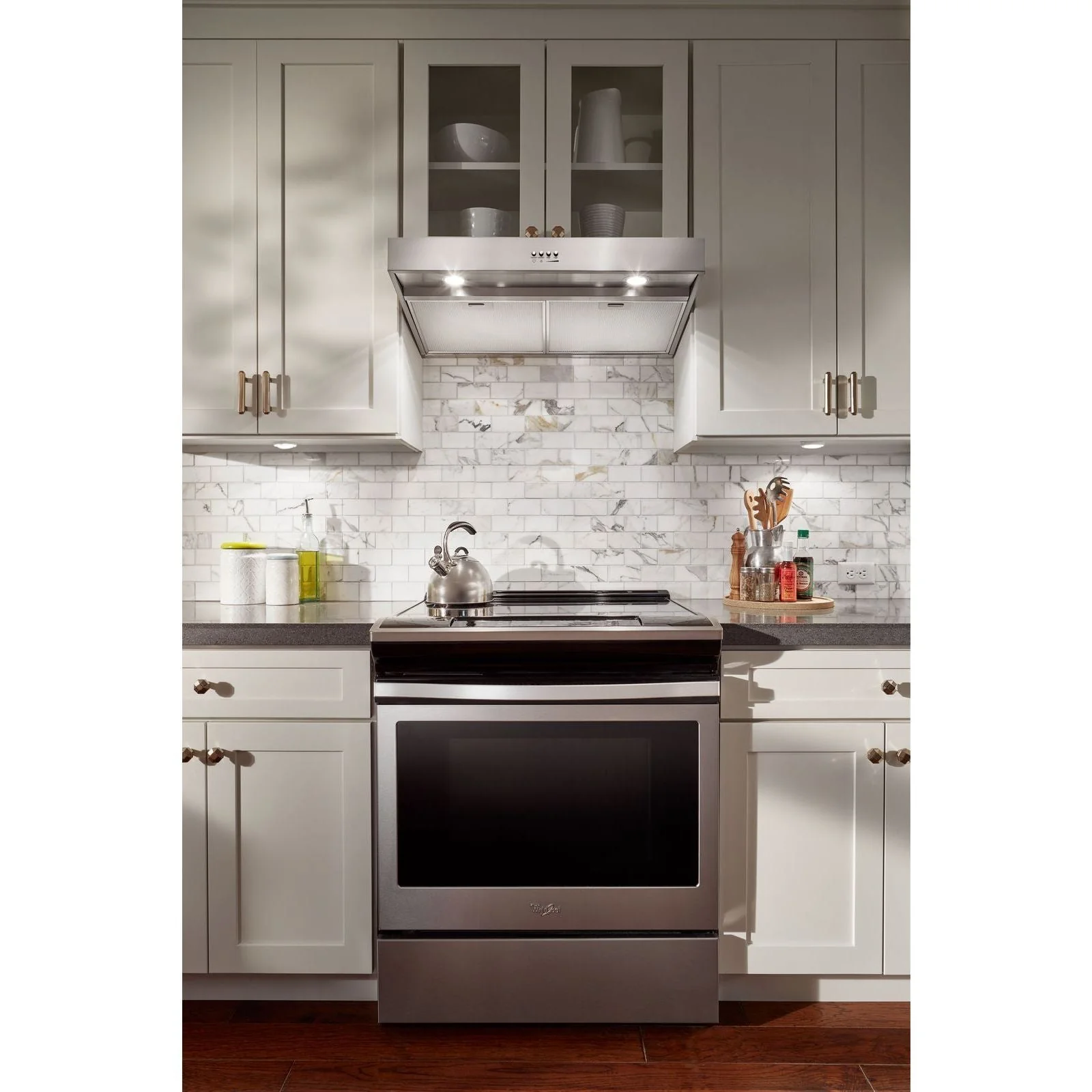 Whirlpool Stainless Steel 24" Under-the-Cabinet Range Hood with Dishwasher-Safe Full-Width Grease Filters - WVU37UC4FS - Image 2