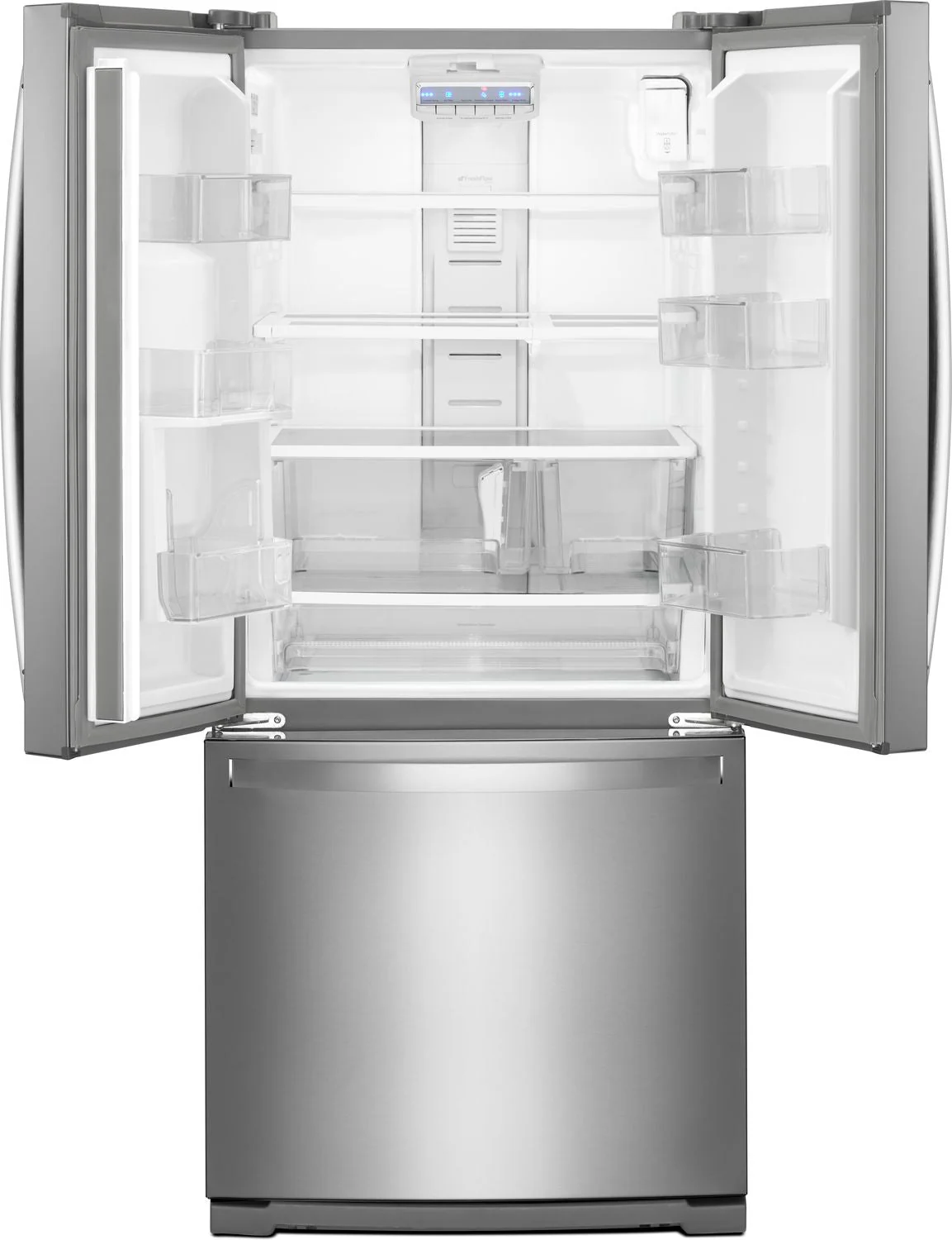 Whirlpool Stainless Steel French Door Refrigerator (20 Cu. Ft.)- WRF560SFHZ - Image 2