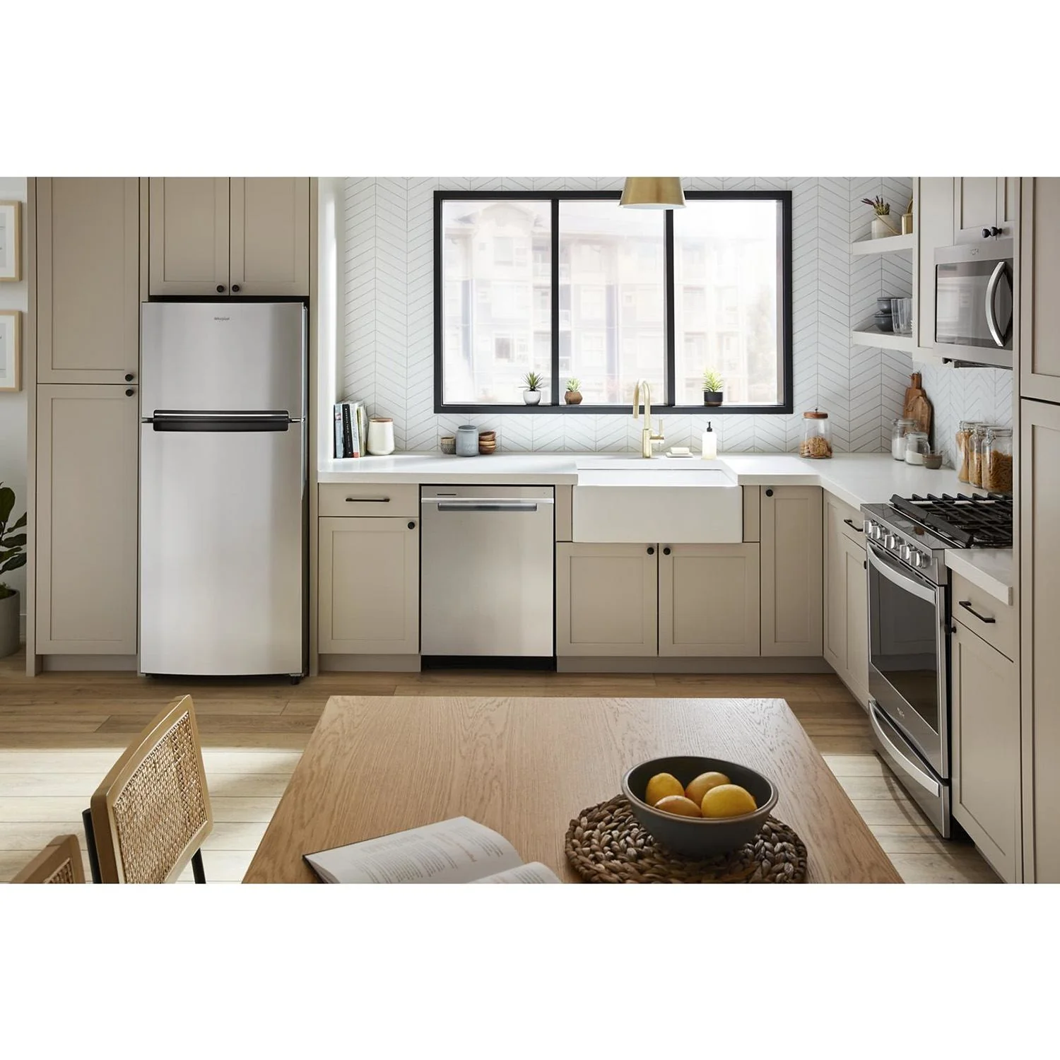 Whirlpool Stainless Steel Top-Freezer Refrigerator (16.3 Cu. Ft.) - WRTX5028PM - Image 10