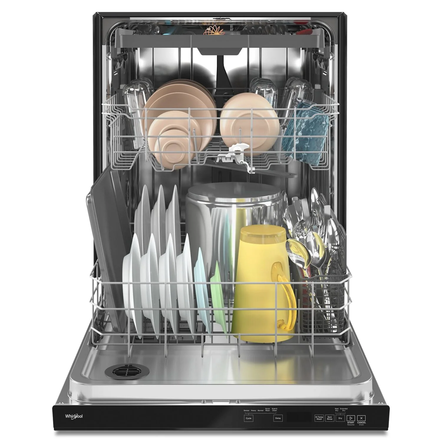 Whirlpool Top-Control Dishwasher with Third Rack - WDTA50SAKB - Image 3