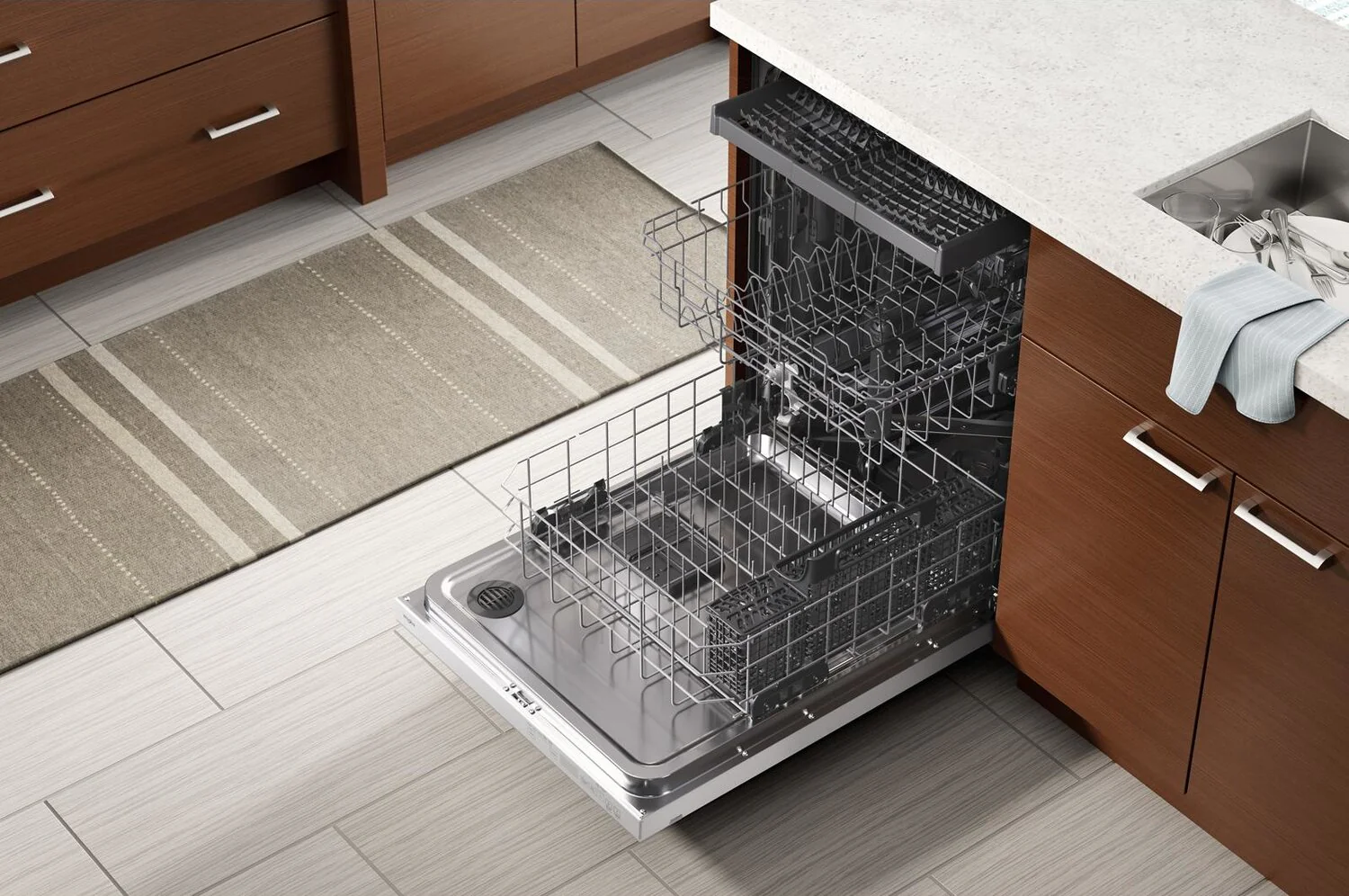Whirlpool Top-Control Dishwasher with Third Rack - WDTA50SAKW - Image 3