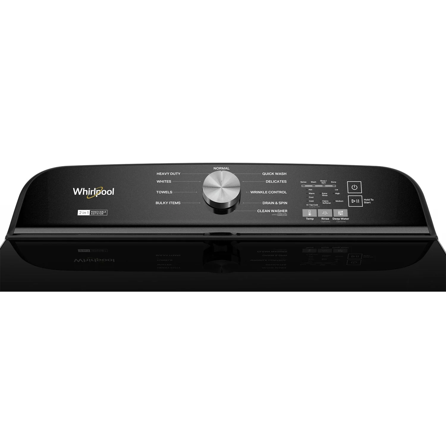 Whirlpool Volcano Black Top Load Washer (6.1 Cu Ft) & Volcano Black Electric Dryer (7.00 Cu Ft) - WTW6157PB/YWED6150PB - Image 5