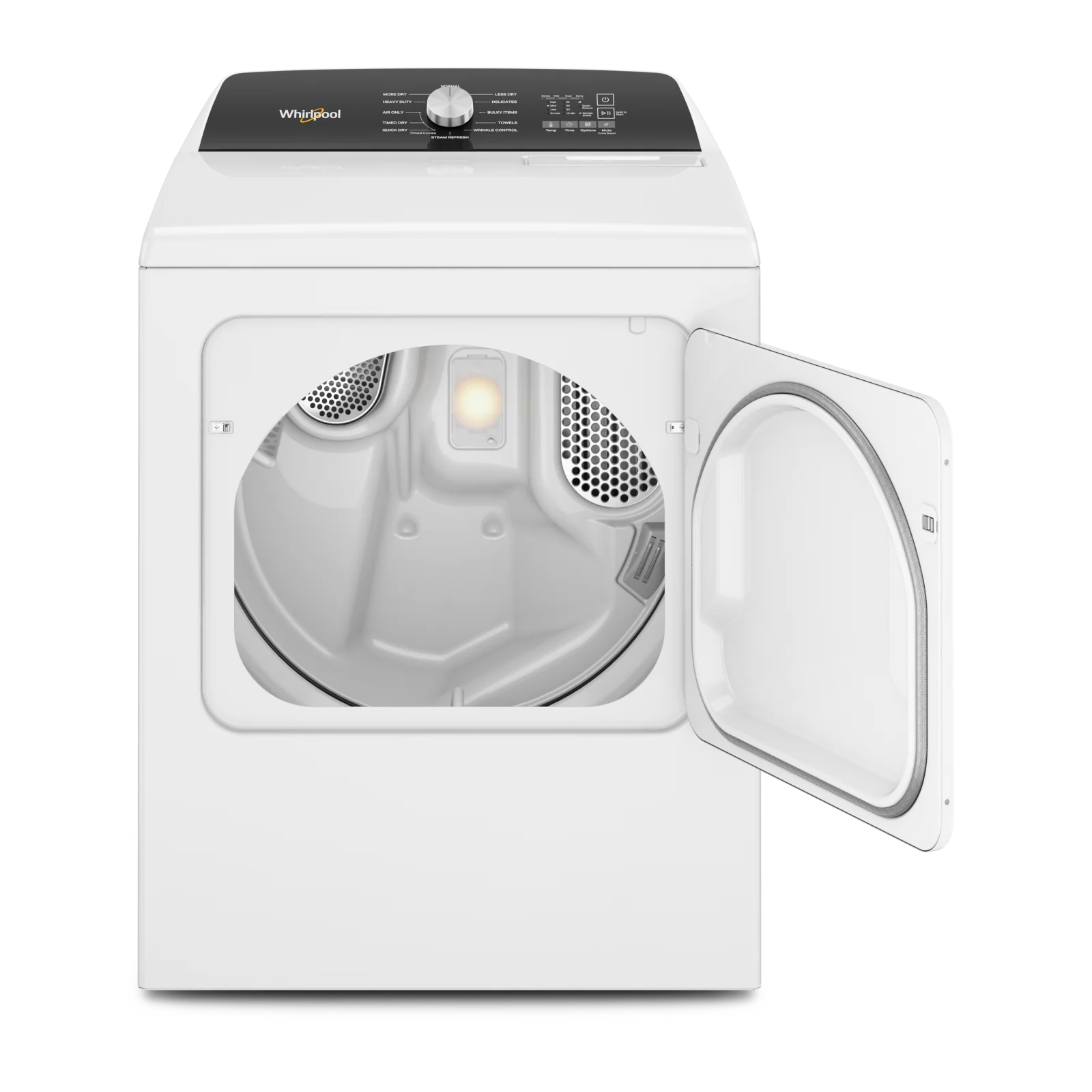 Whirlpool White Electric Steam Dryer with Moisture Sensing (7.0 Cu.Ft.) - YWED5050LW - Image 3