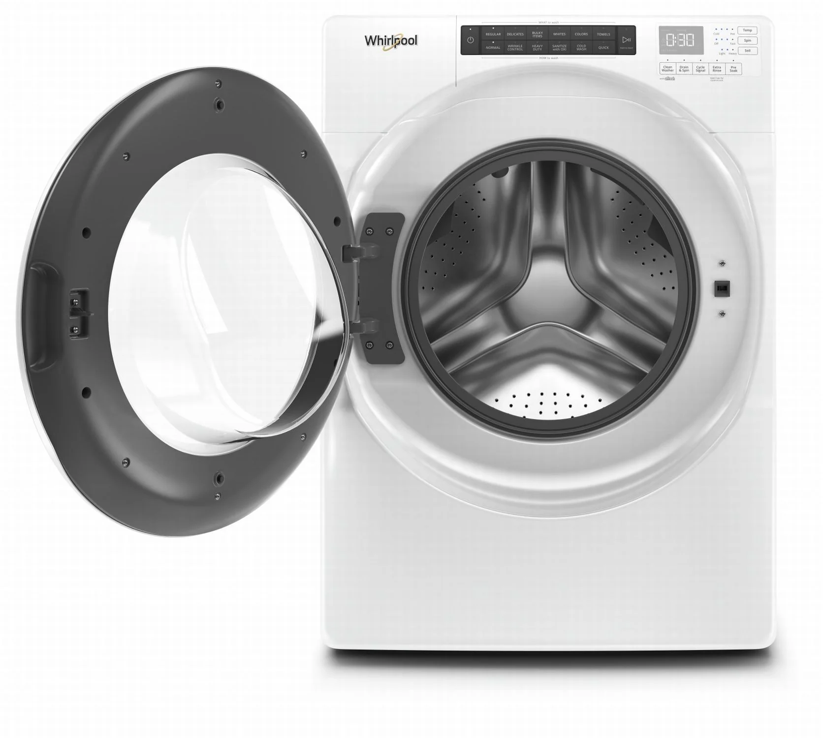 Whirlpool White Front Load Washer (5 Cu. Ft.) - WFW560CHW - Image 2