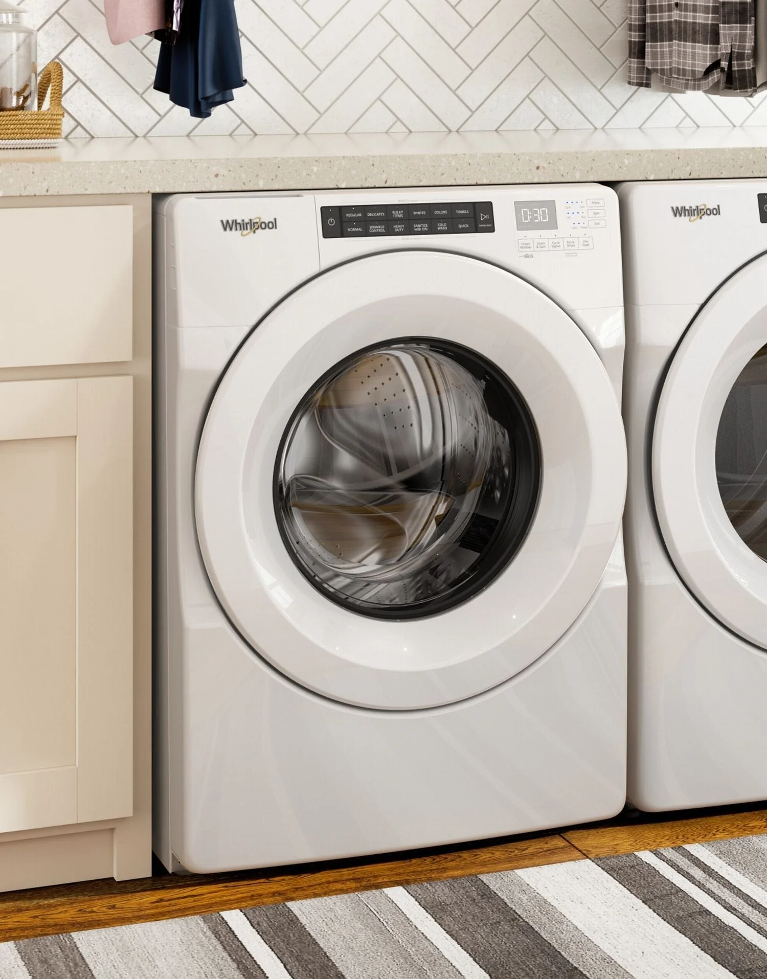 Whirlpool White Front Load Washer (5 Cu. Ft.) - WFW560CHW - Image 5