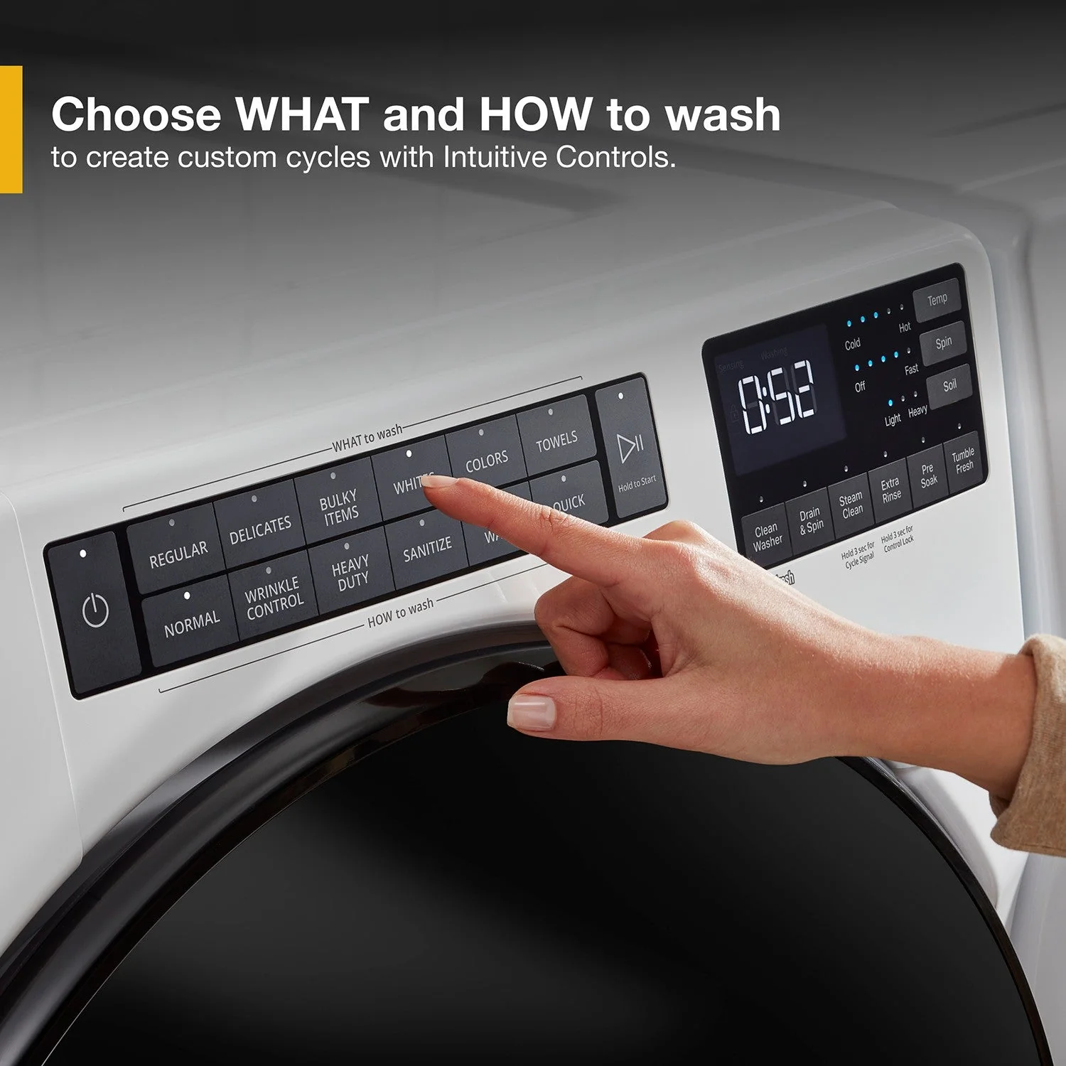 Whirlpool White Front-Load Washer (5.2 cu. ft.) & Electric Dryer (7.4 cu. ft.) - WFW5605MW/YWED5605MW - Image 9