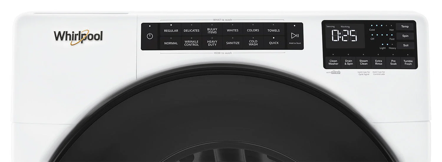 Whirlpool White Front-Load Washer (5.8 cu. ft.) & Gas Dryer (7.4 cu. ft.) - WFW6605MW/WGD6605MW - Image 4