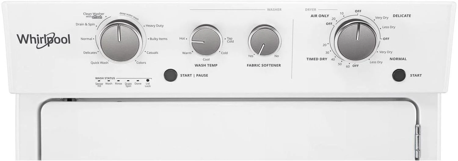Whirlpool White Gas Laundry Centre - WGT4027HW - Image 4