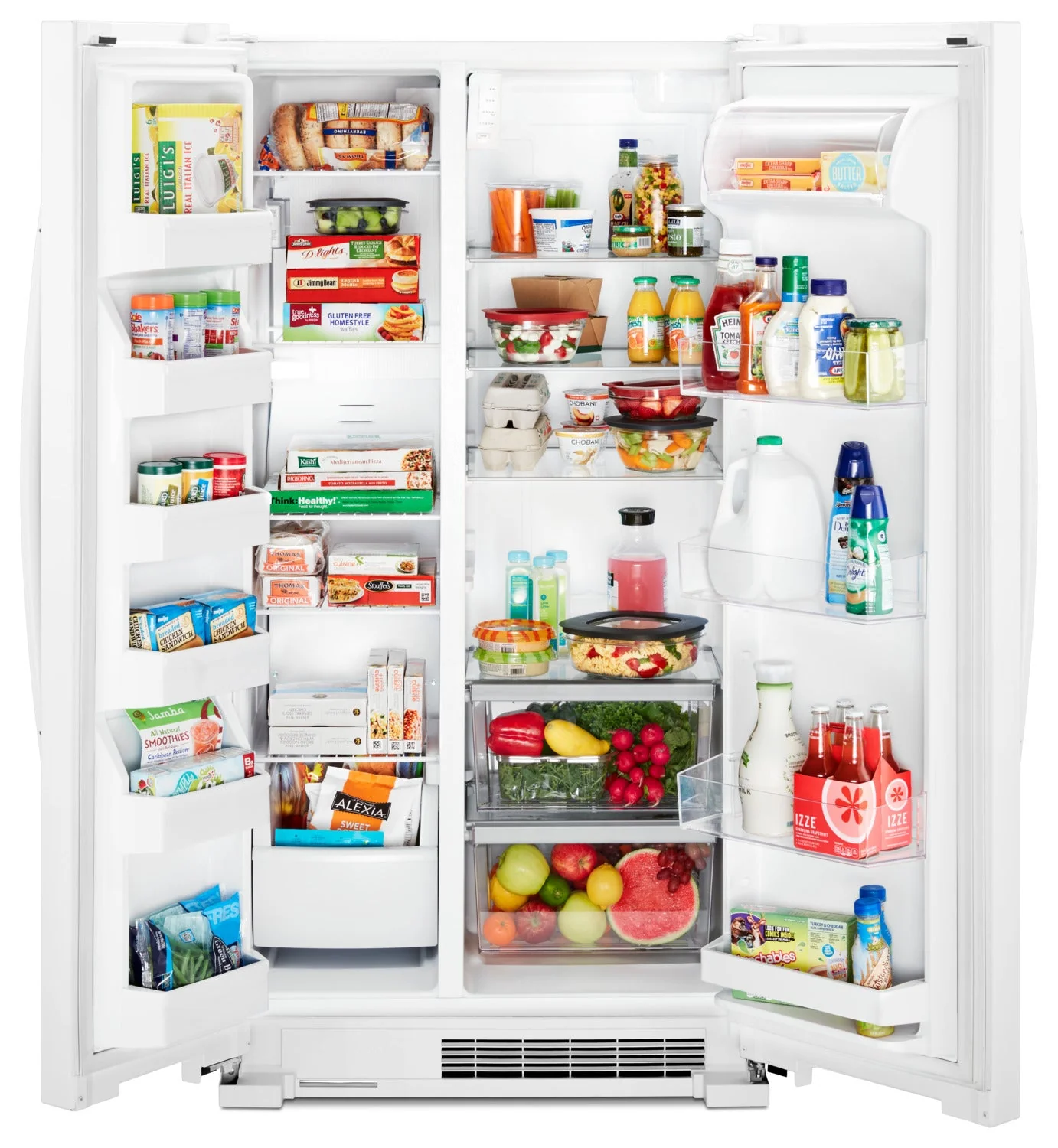 Whirlpool White Side-by-Side Refrigerator (25 Cu. Ft.) - WRS315SNHW - Image 4