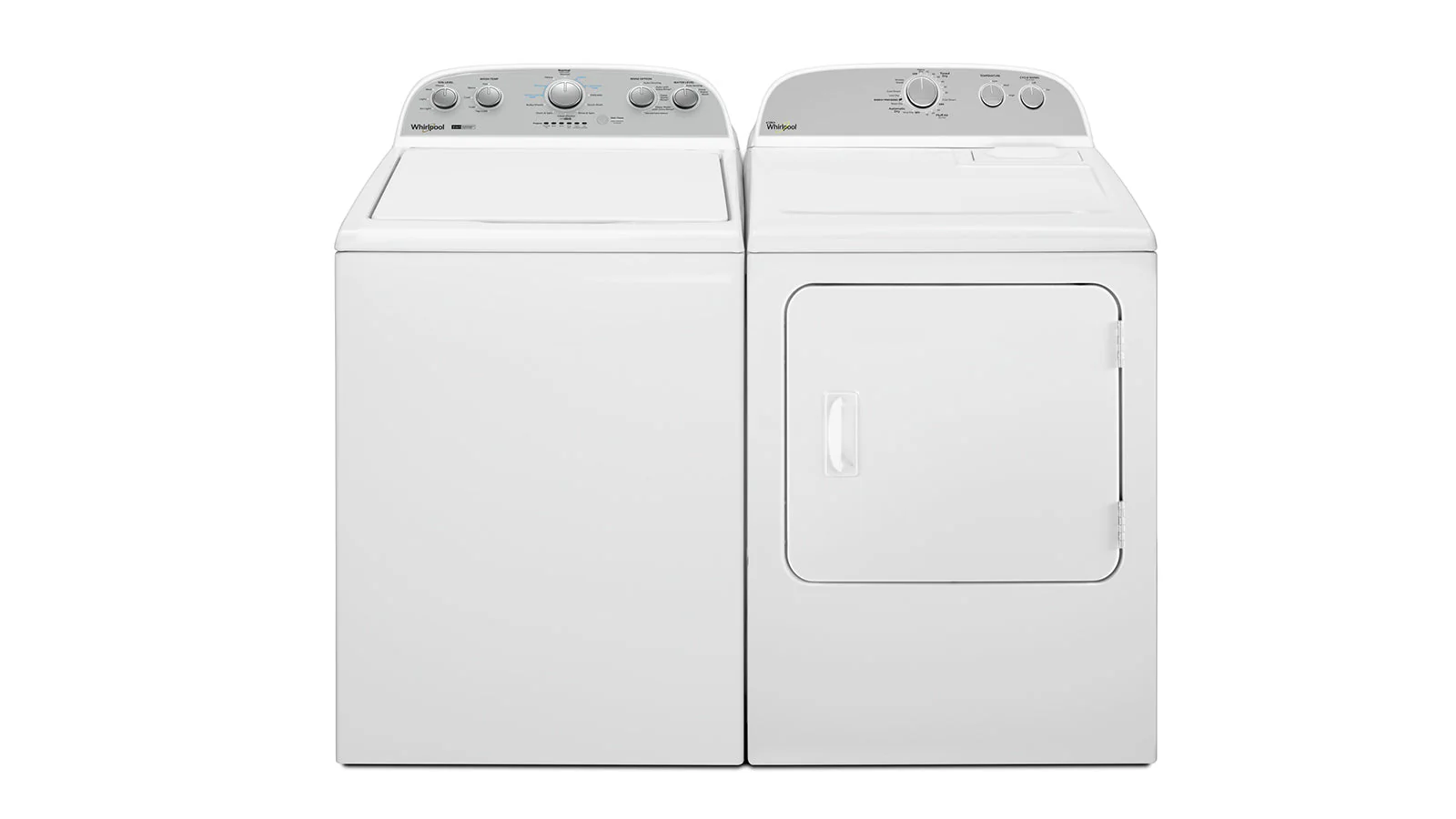 Whirlpool White Top Load Washer (4.4 Cu Ft) & White Electric Dryer (7.0 Cu.Ft.) - WTW4957PW/YWED4815EW